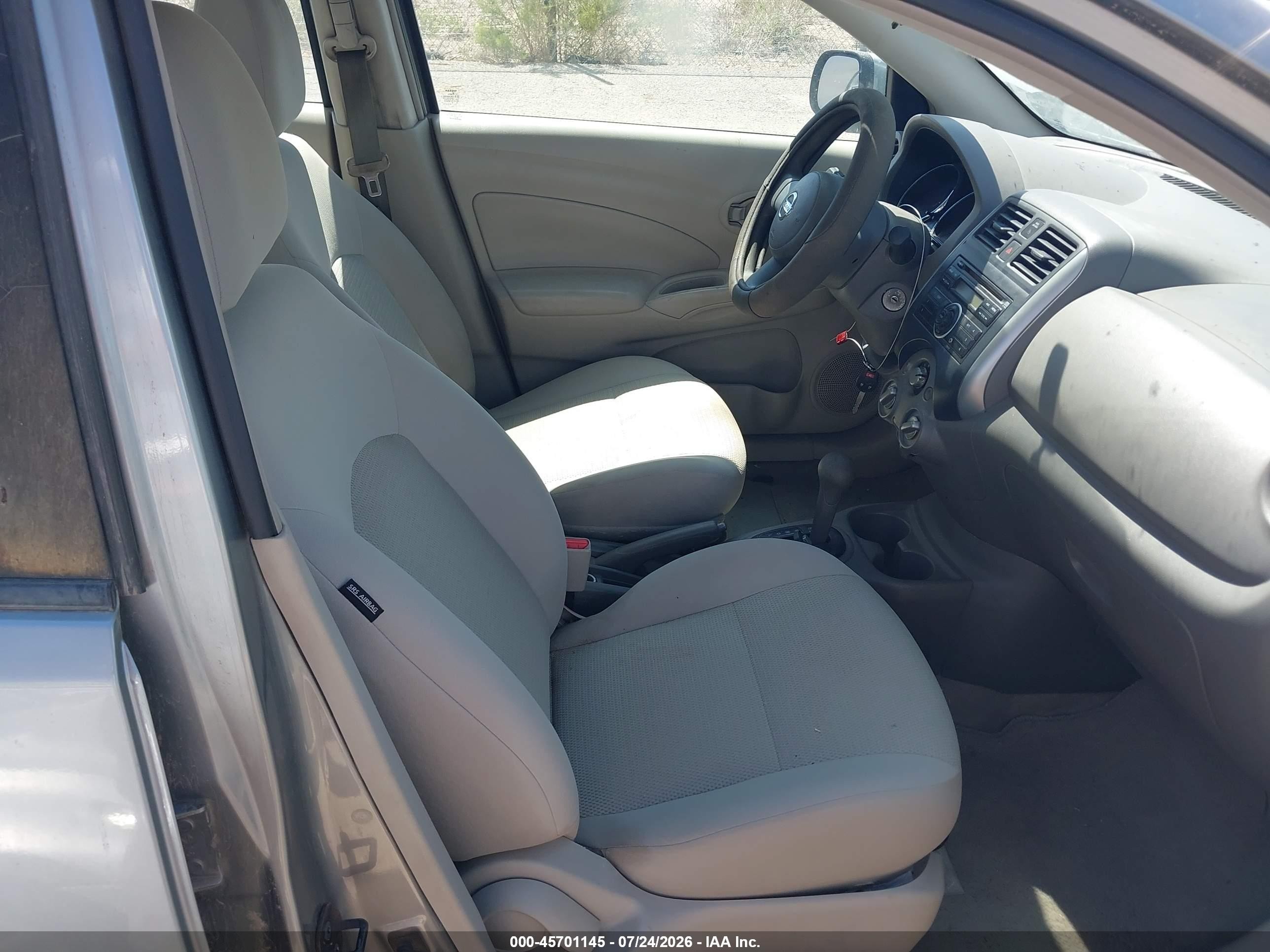 2012 Nissan Versa 1.6 Sv Gray vin: 3N1CN7AP1CL813327