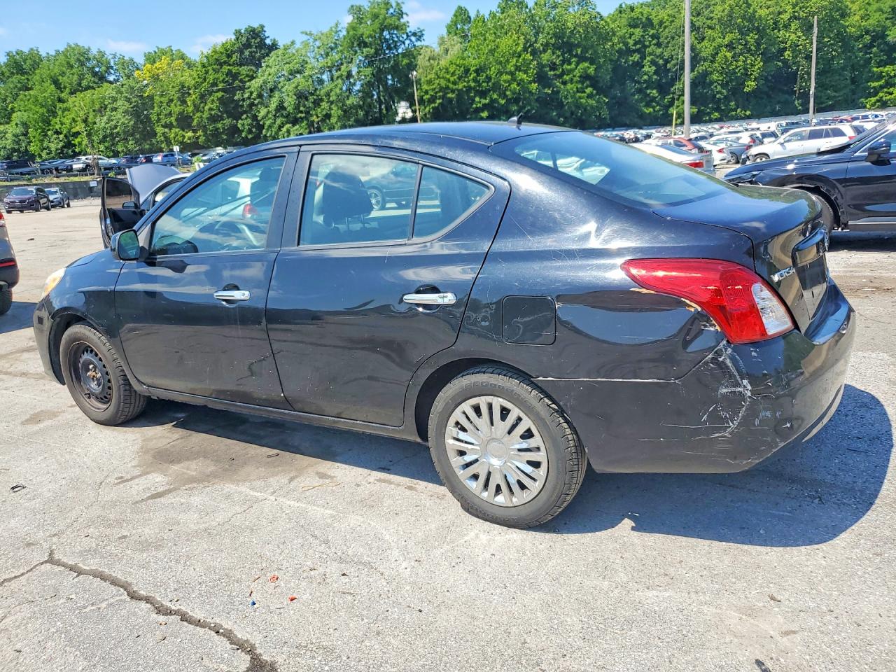 2012 Nissan Versa 1.6 S Black vin: 3N1CN7AP1CL826871