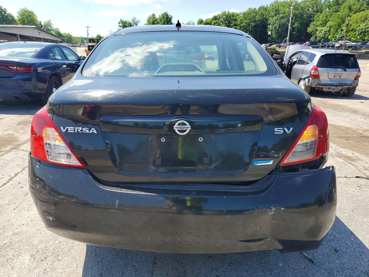 2012 Nissan Versa 1.6 S Black vin: 3N1CN7AP1CL826871