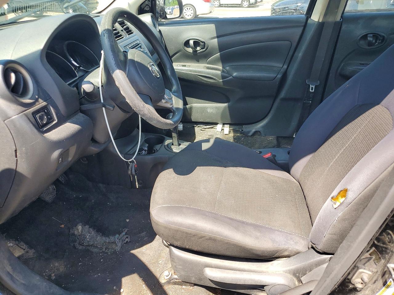 2012 Nissan Versa 1.6 S Black vin: 3N1CN7AP1CL826871
