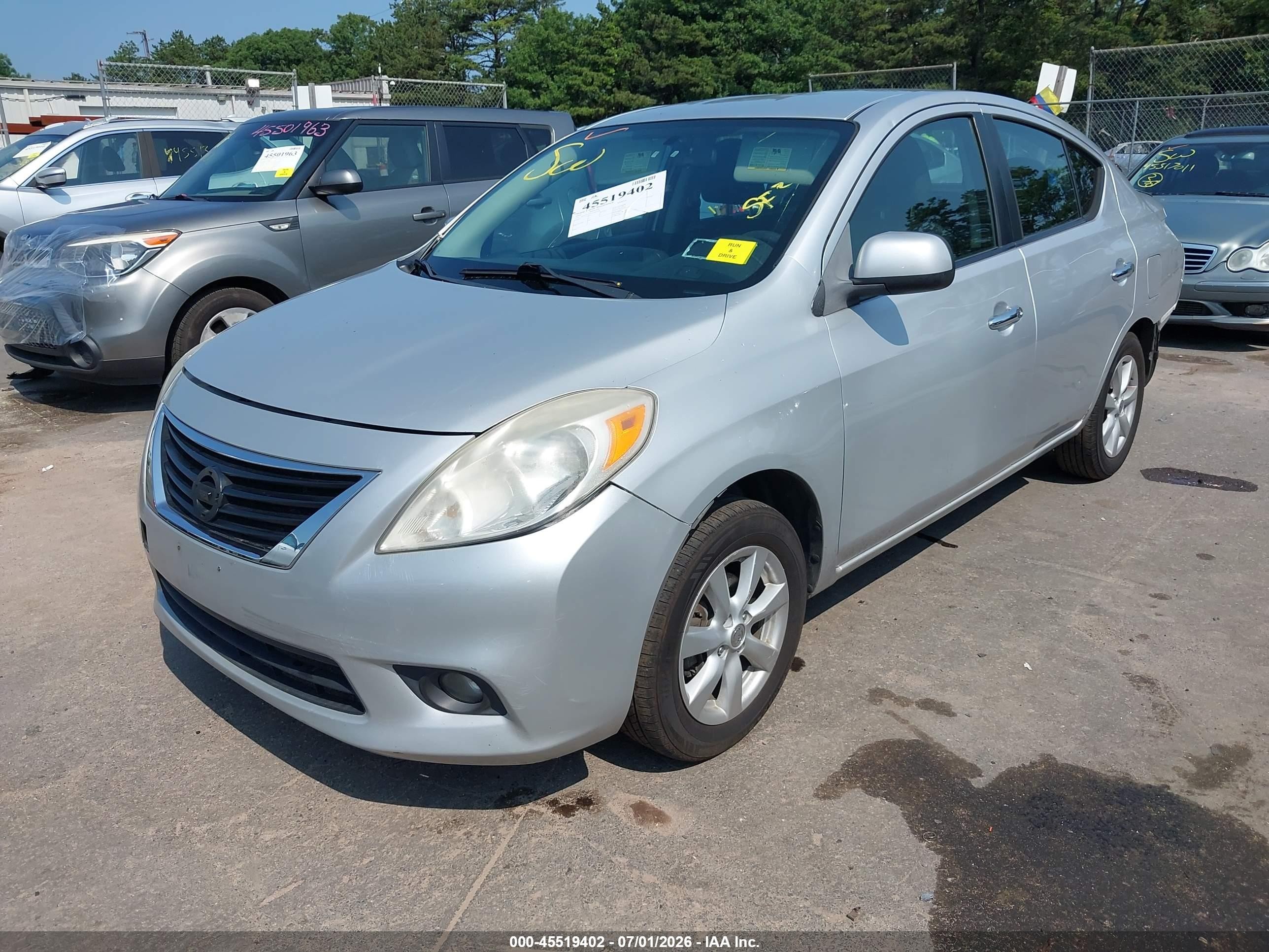 2012 Nissan Versa 1.6 Sl Silver vin: 3N1CN7AP1CL847168