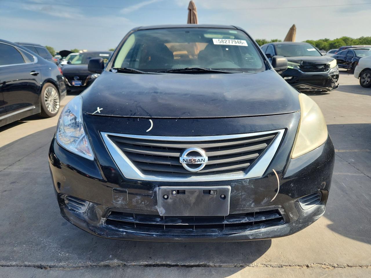 2012 Nissan Versa 1.6 S Black vin: 3N1CN7AP1CL853892
