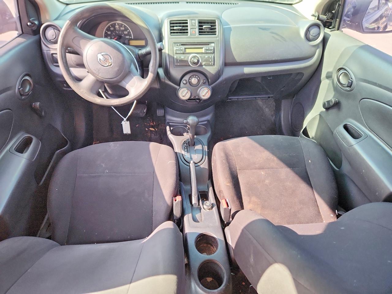 2012 Nissan Versa 1.6 S Black vin: 3N1CN7AP1CL853892