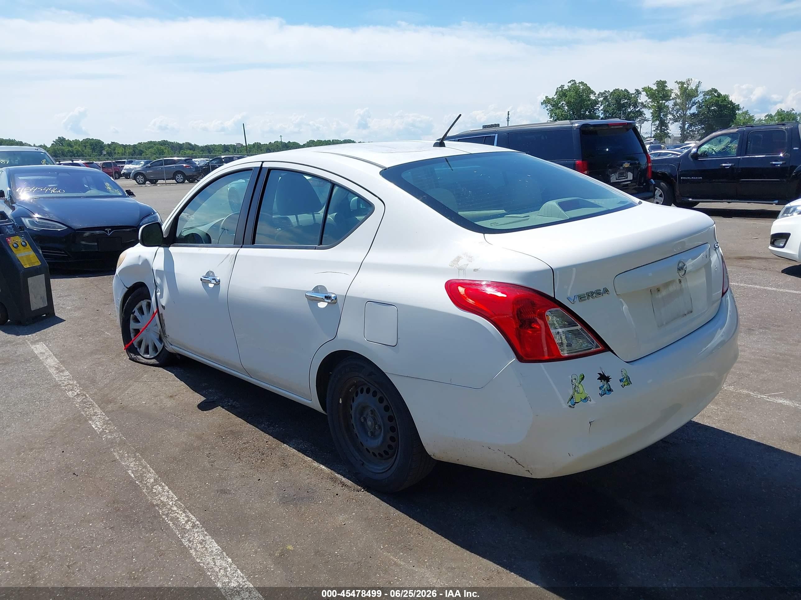 2012 Nissan Versa 1.6 Sv White vin: 3N1CN7AP1CL865086