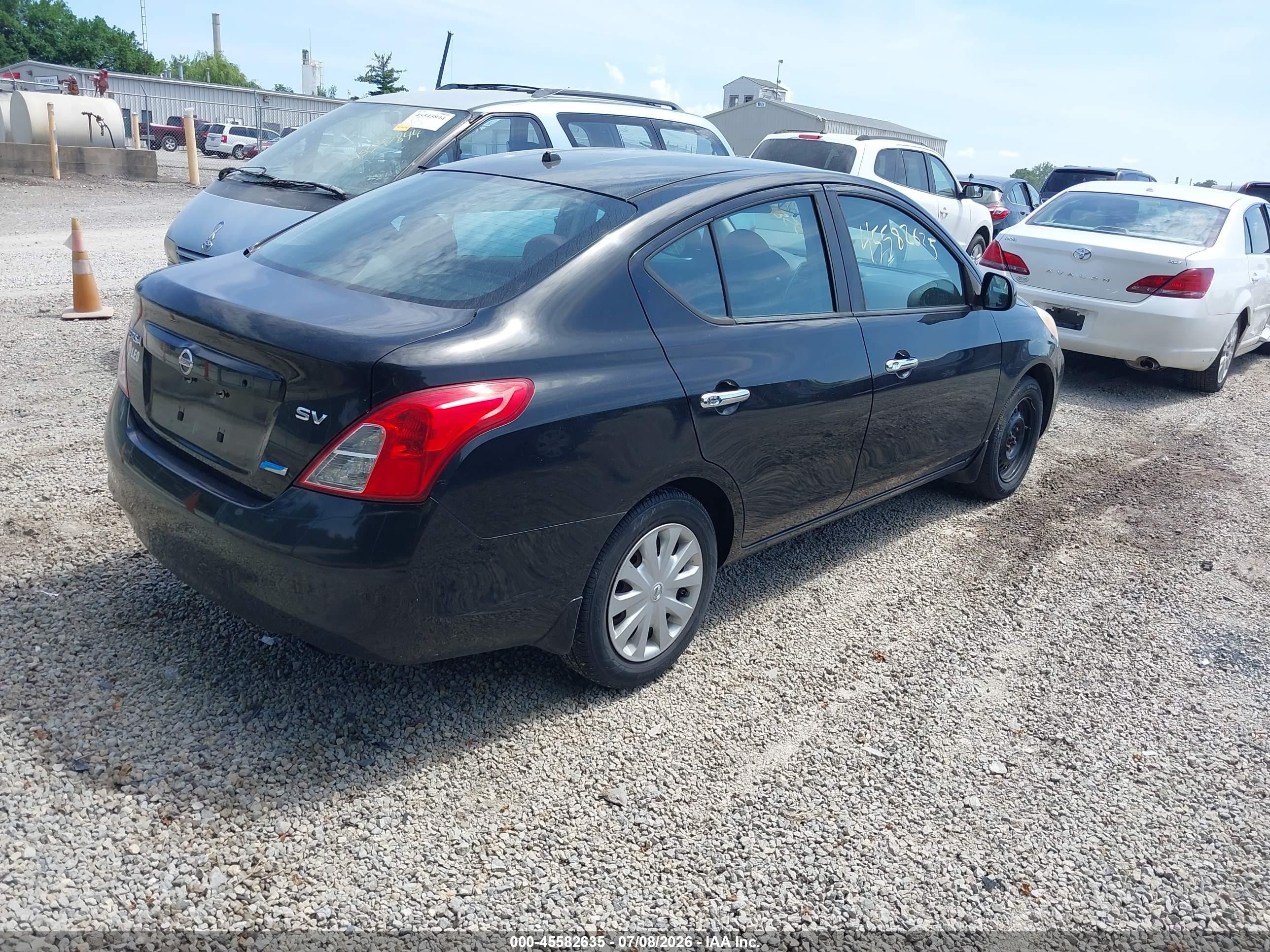 2012 Nissan Versa 1.6 Sv Black vin: 3N1CN7AP1CL886701