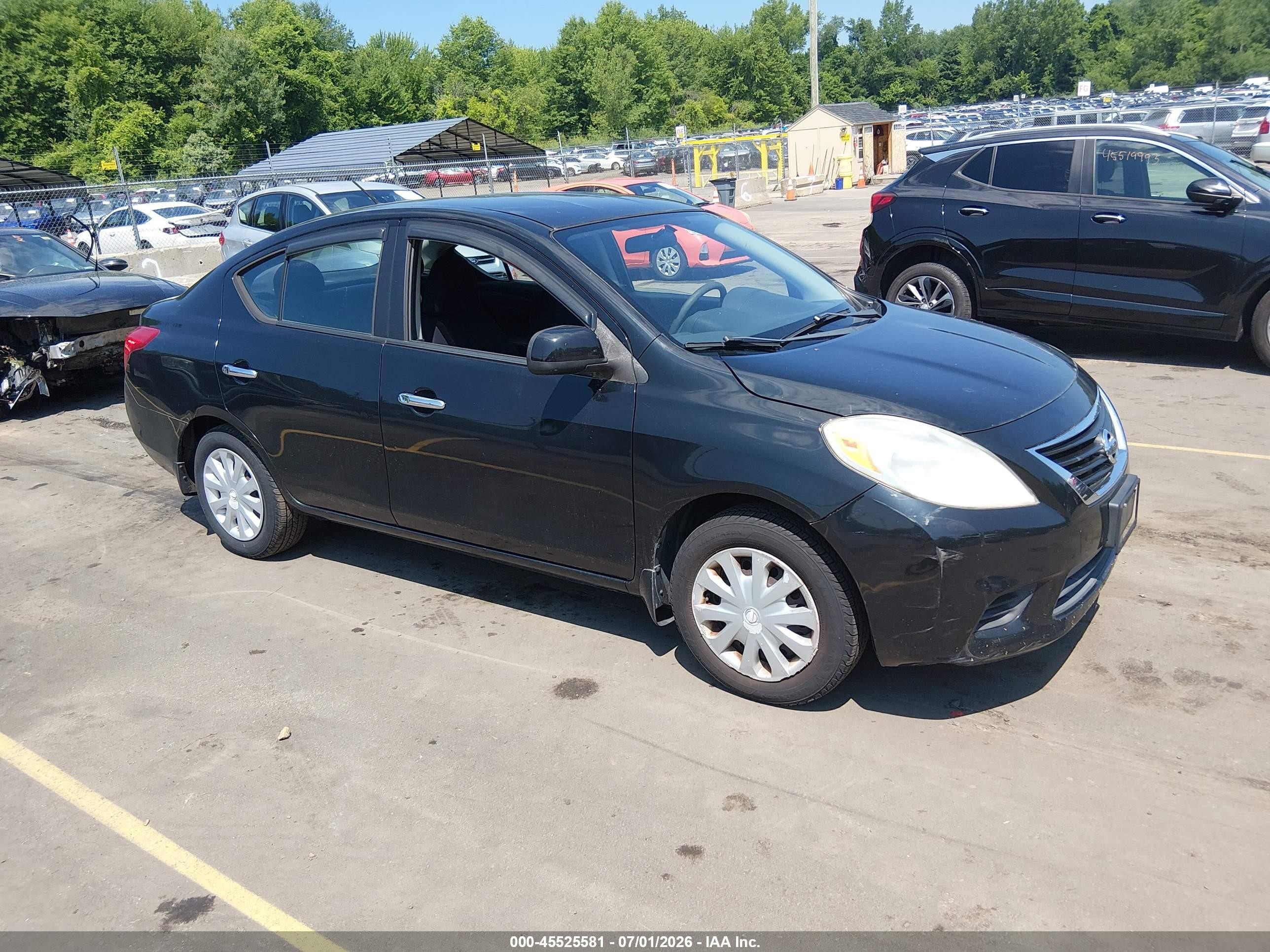 2012 Nissan Versa 1.6 Sv Black vin: 3N1CN7AP1CL892126