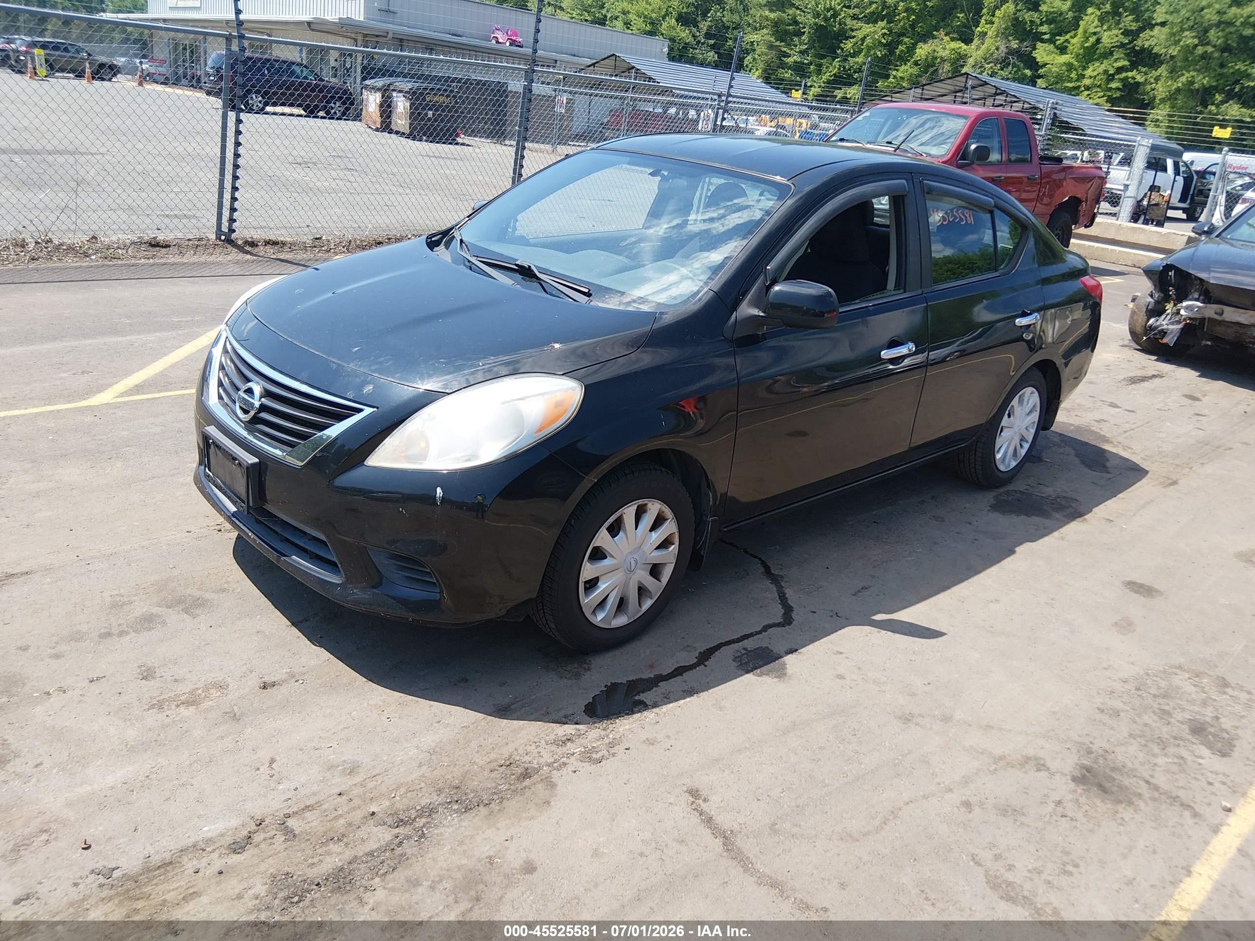 2012 Nissan Versa 1.6 Sv Black vin: 3N1CN7AP1CL892126