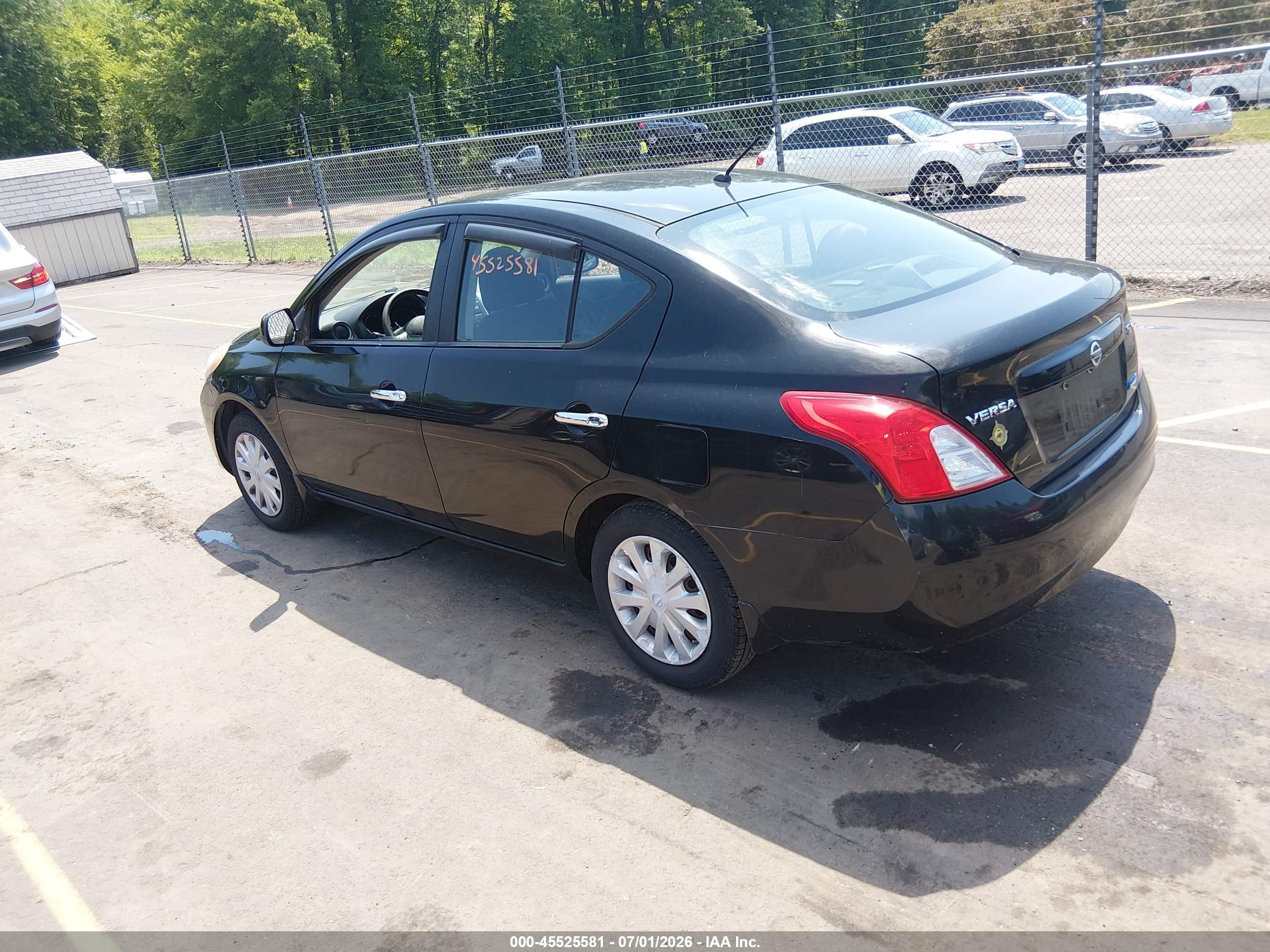 2012 Nissan Versa 1.6 Sv Black vin: 3N1CN7AP1CL892126