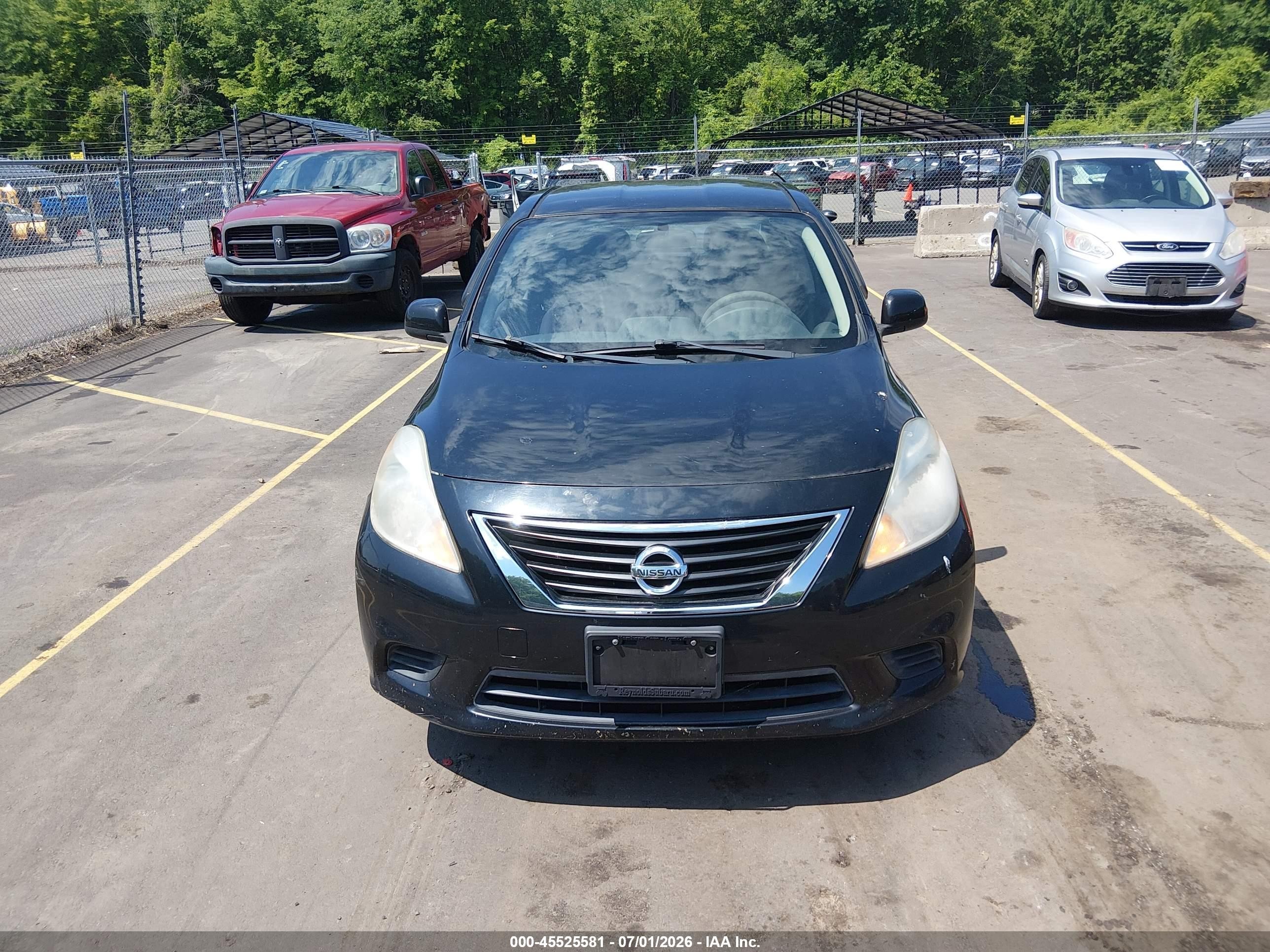 2012 Nissan Versa 1.6 Sv Black vin: 3N1CN7AP1CL892126