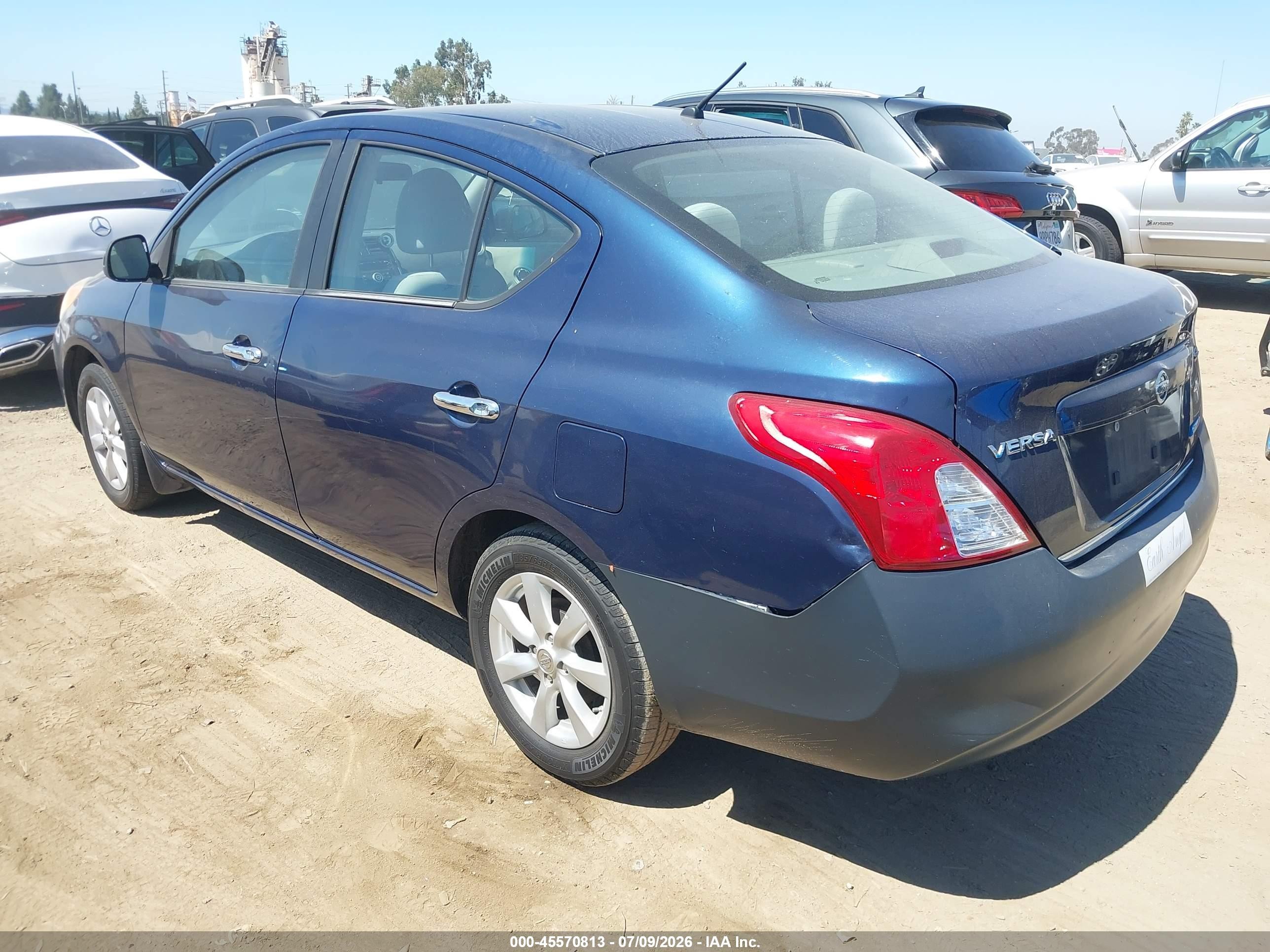 2012 Nissan Versa 1.6 Sl Dark Blue vin: 3N1CN7AP1CL934584