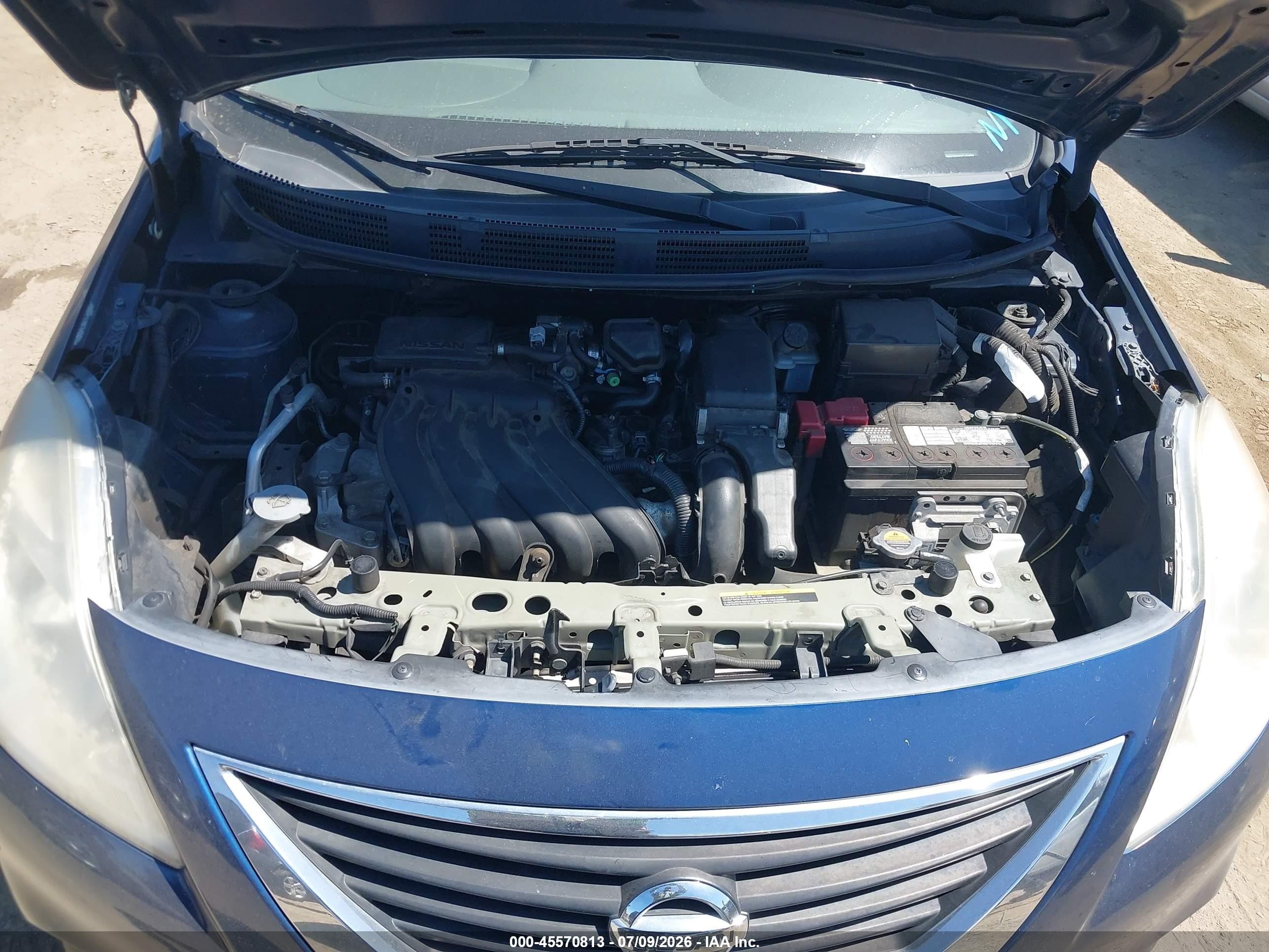2012 Nissan Versa 1.6 Sl Dark Blue vin: 3N1CN7AP1CL934584