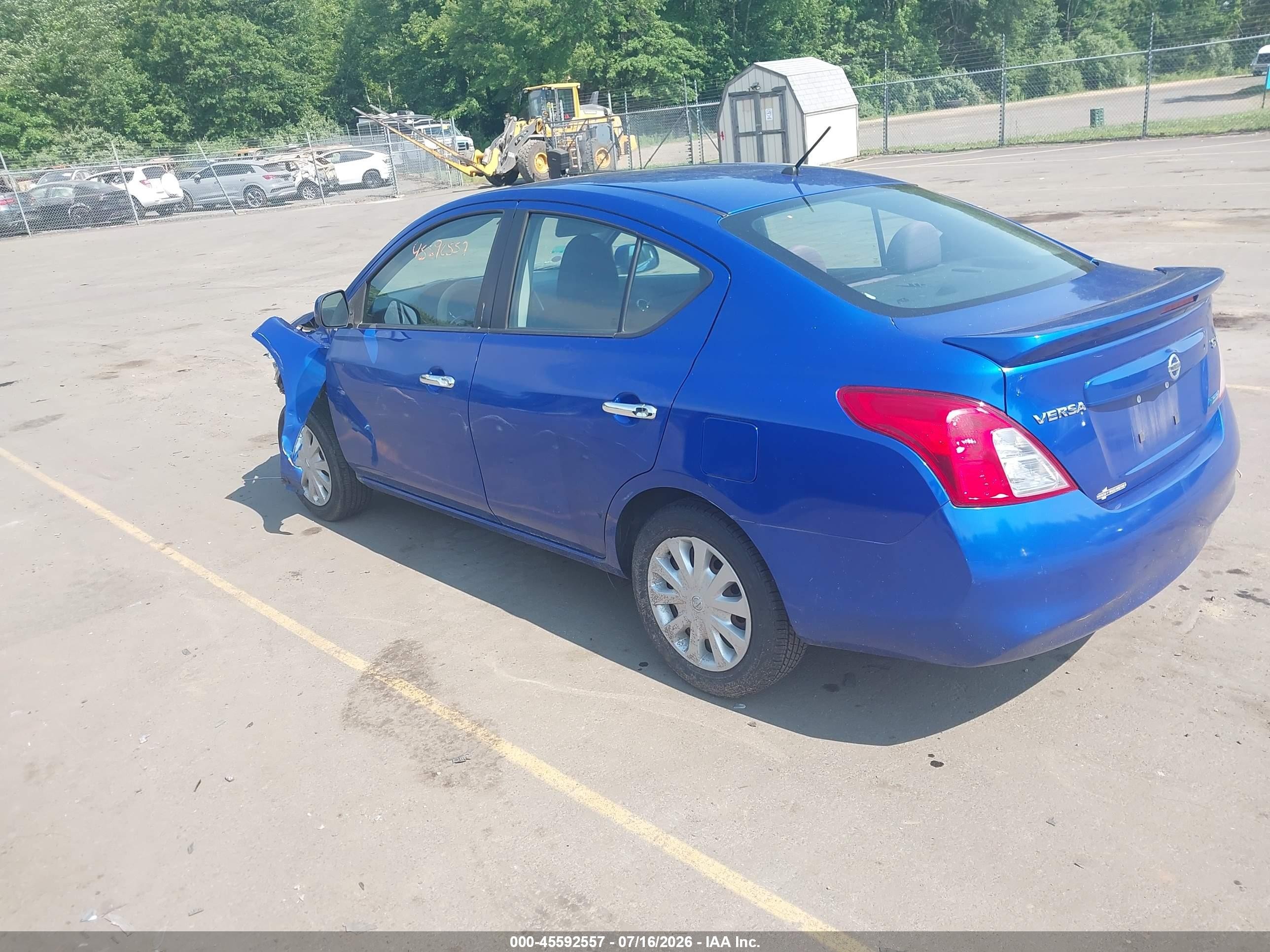 2013 Nissan Versa 1.6 Sv Blue vin: 3N1CN7AP1DL843882