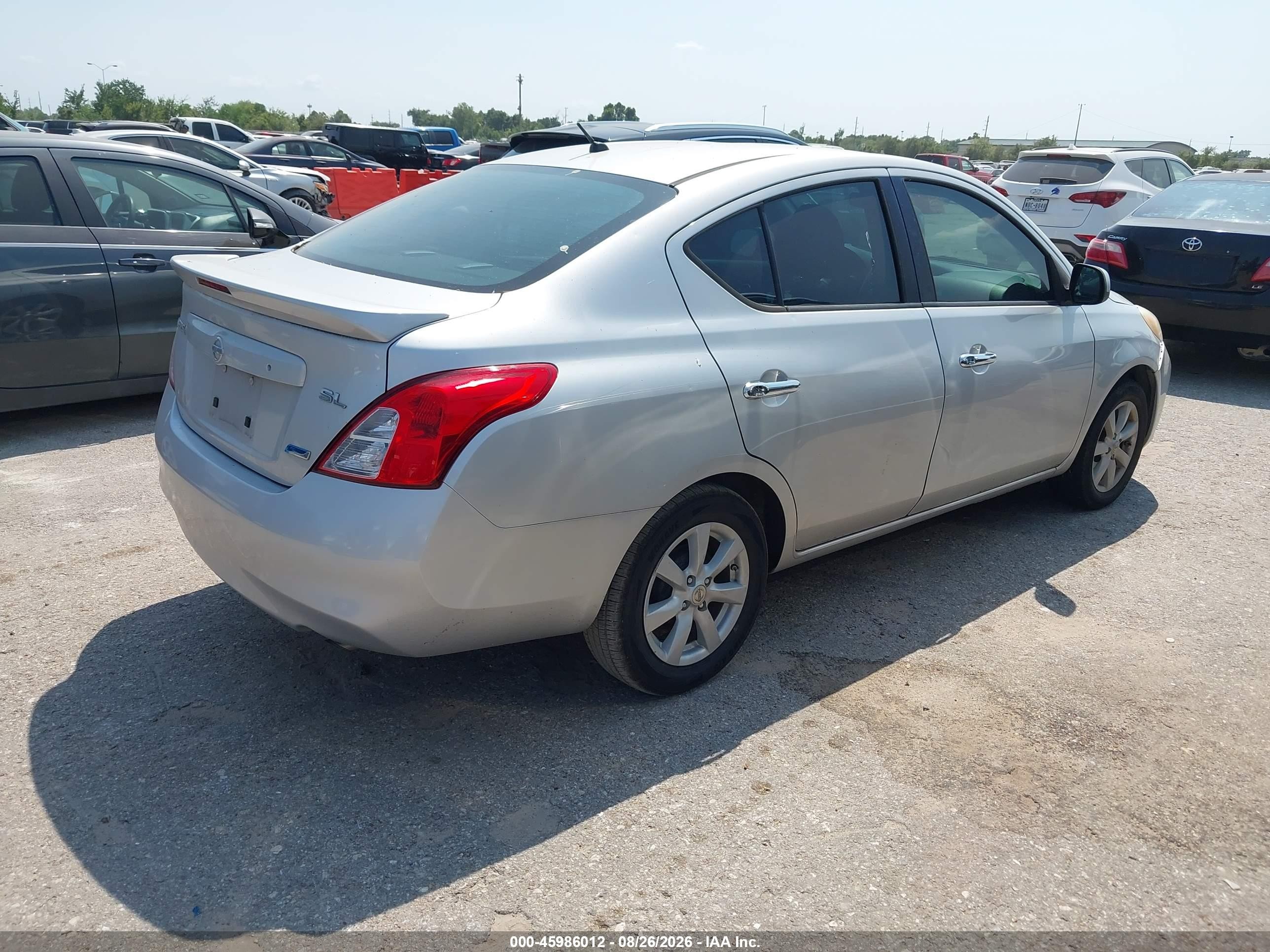 2013 Nissan Versa 1.6 Sl Silver vin: 3N1CN7AP1DL848032