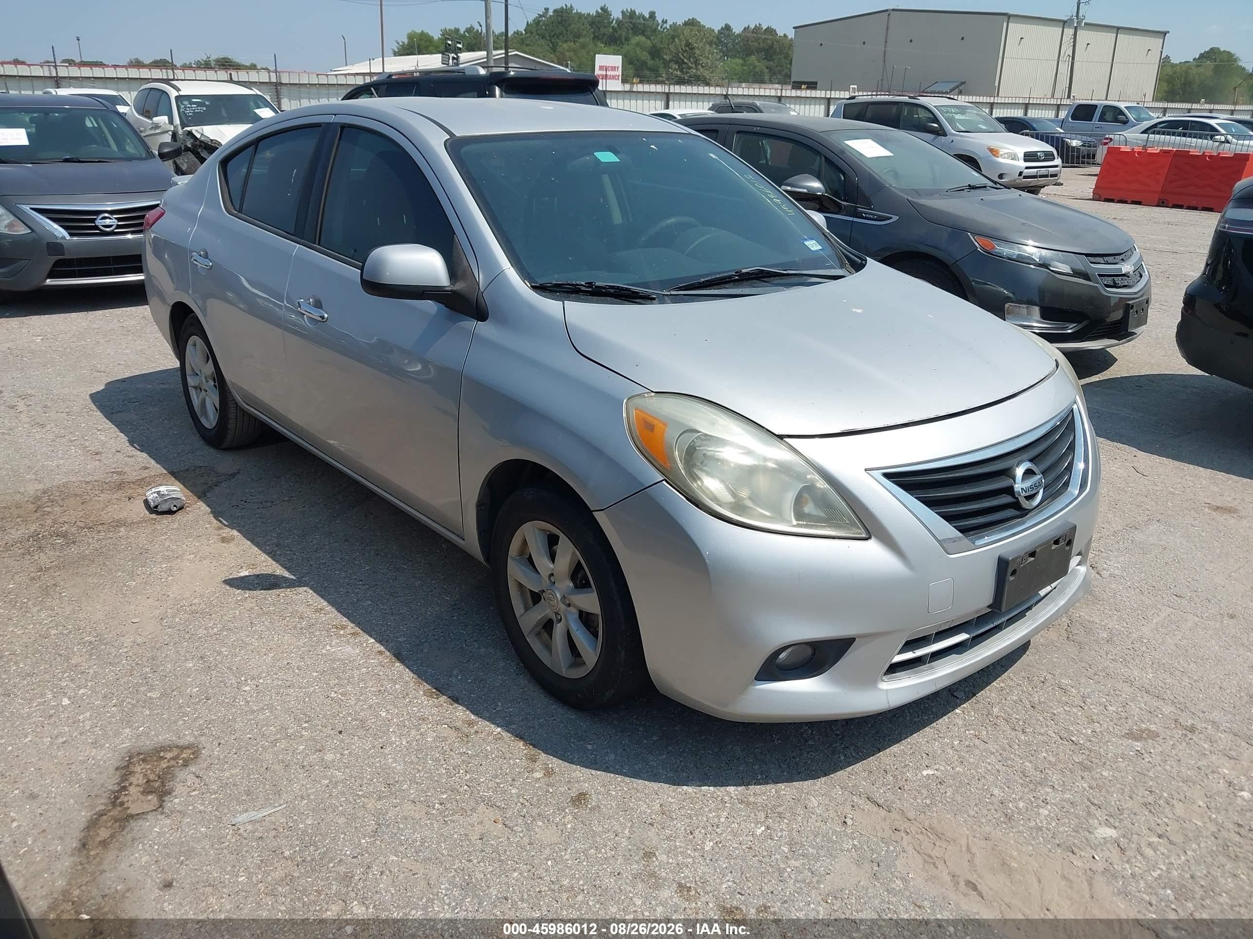 2013 Nissan Versa 1.6 Sl Silver vin: 3N1CN7AP1DL848032