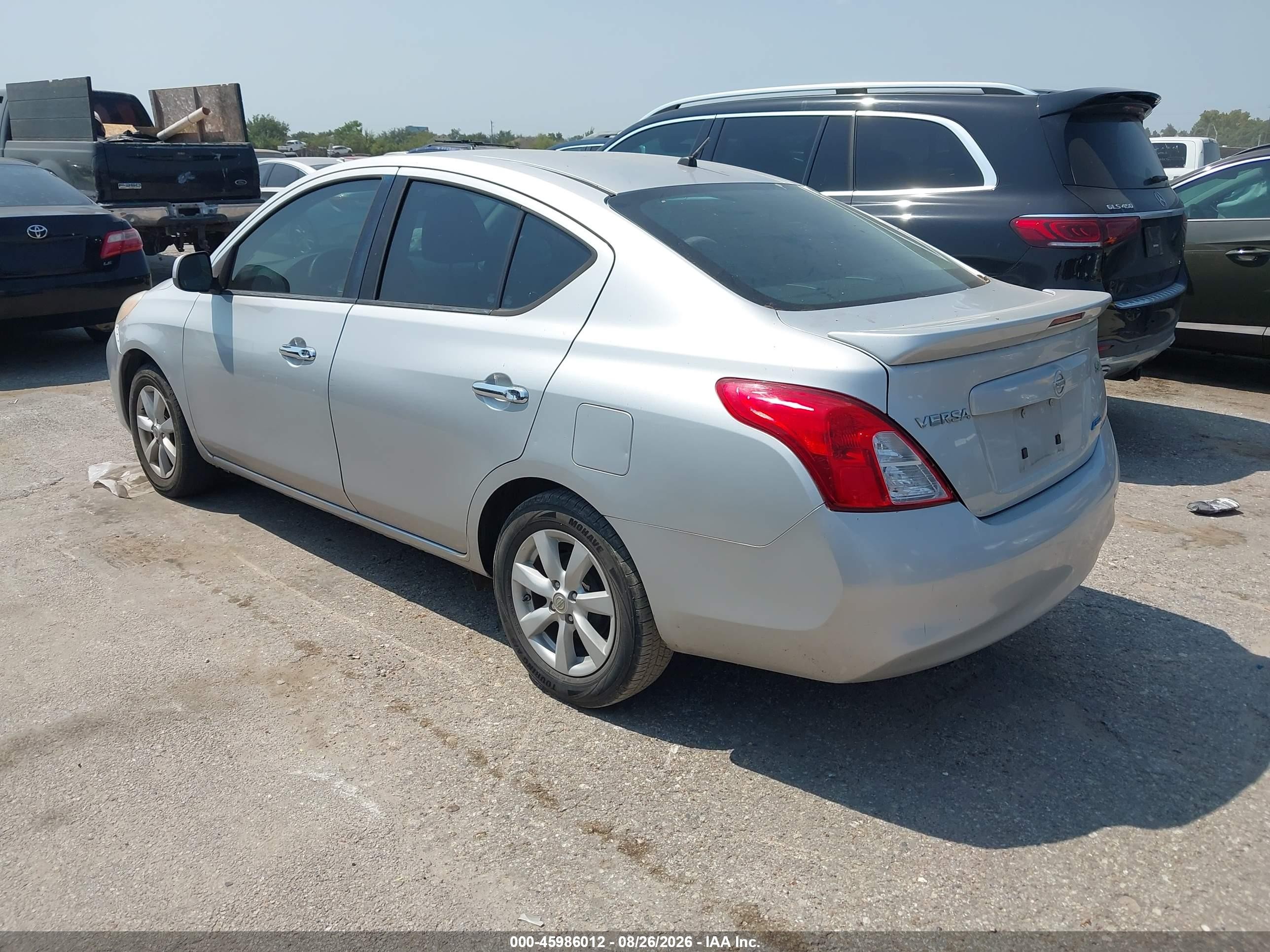 2013 Nissan Versa 1.6 Sl Silver vin: 3N1CN7AP1DL848032