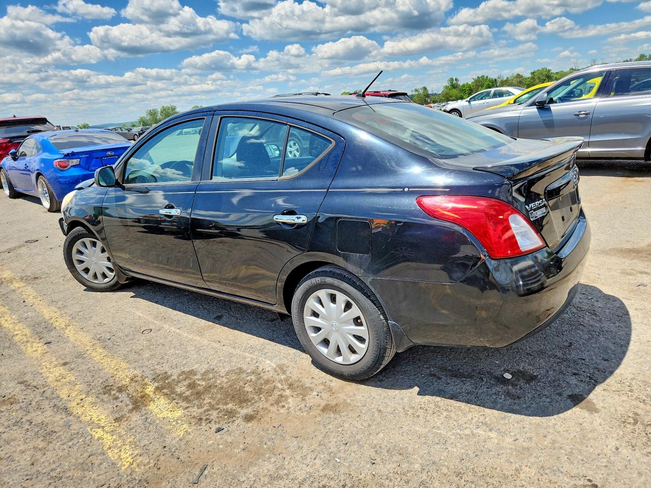 2013 Nissan Versa Black vin: 3N1CN7AP1DL857250