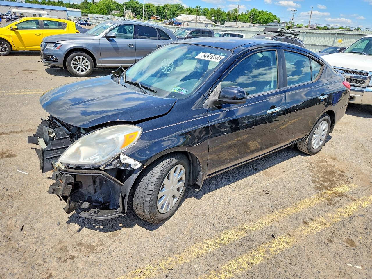 2013 Nissan Versa Black vin: 3N1CN7AP1DL857250