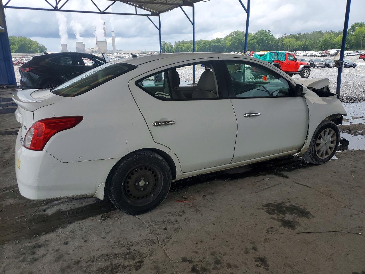 2015 Nissan Versa 1.6 Sv White vin: 3N1CN7AP1FL806933