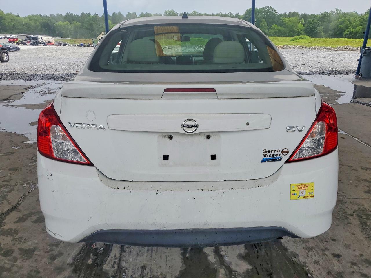 2015 Nissan Versa 1.6 Sv White vin: 3N1CN7AP1FL806933