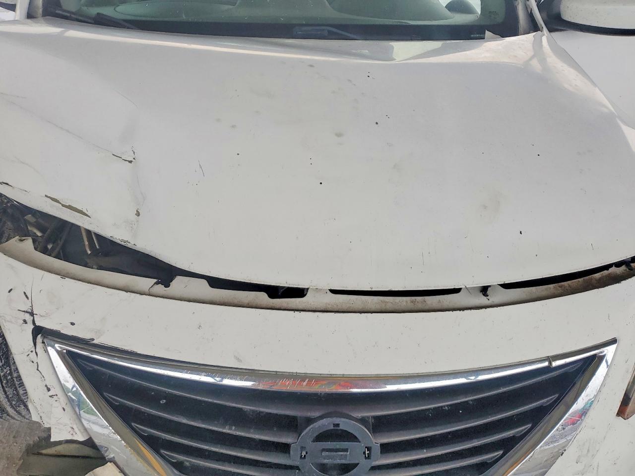 2015 Nissan Versa 1.6 Sv White vin: 3N1CN7AP1FL806933