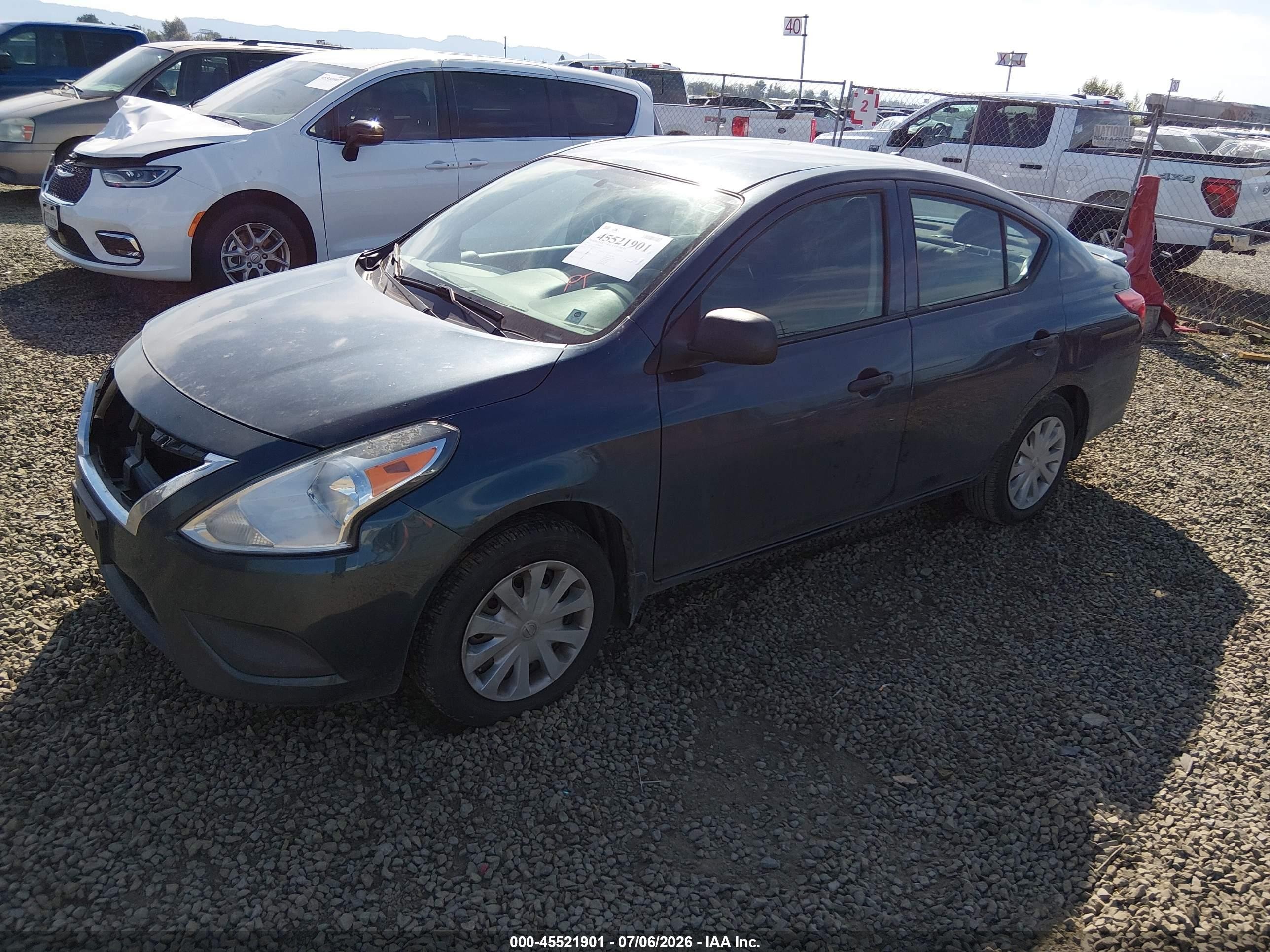 2015 Nissan Versa 1.6 S+ Black vin: 3N1CN7AP1FL829113