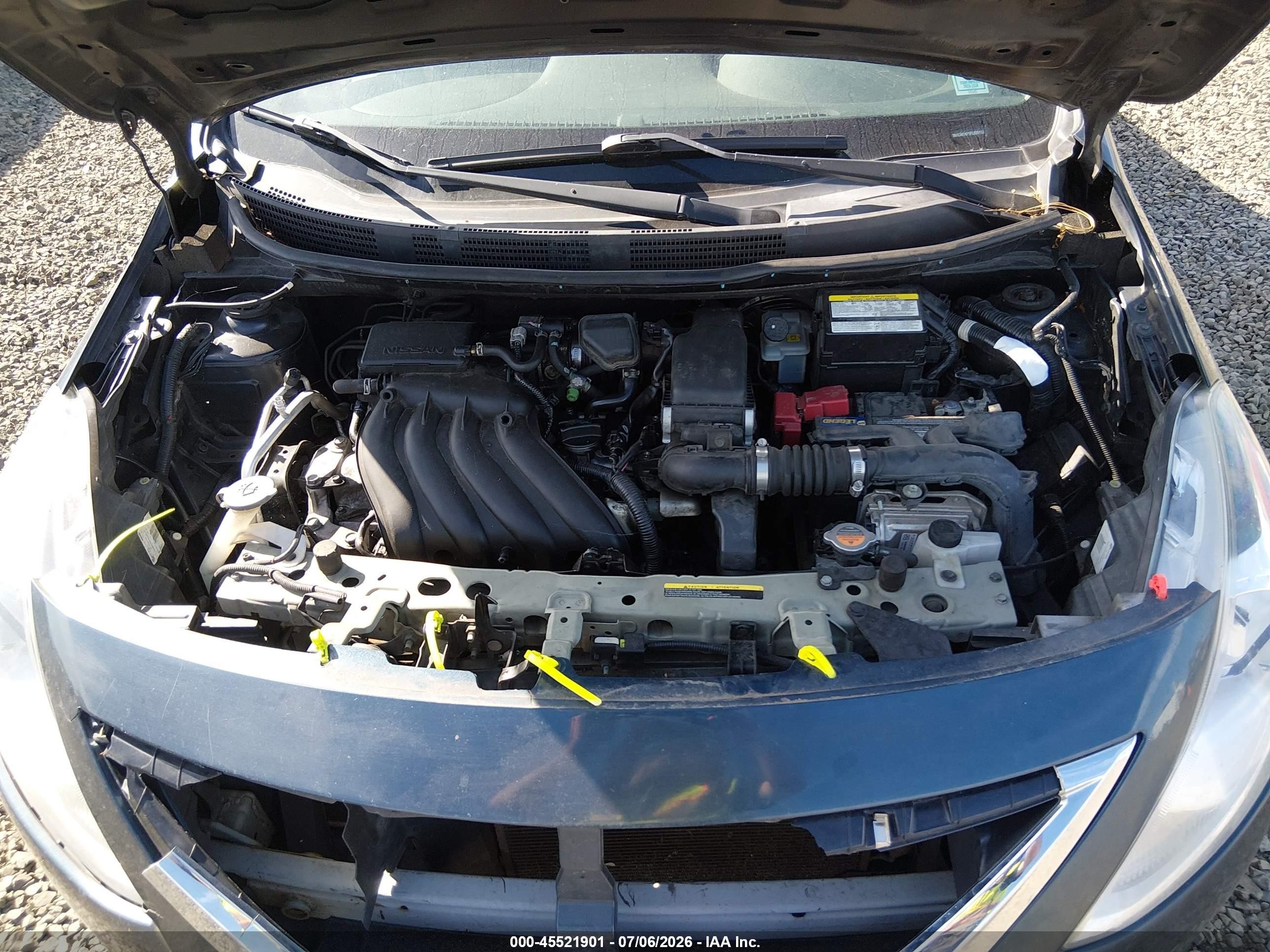 2015 Nissan Versa 1.6 S+ Black vin: 3N1CN7AP1FL829113