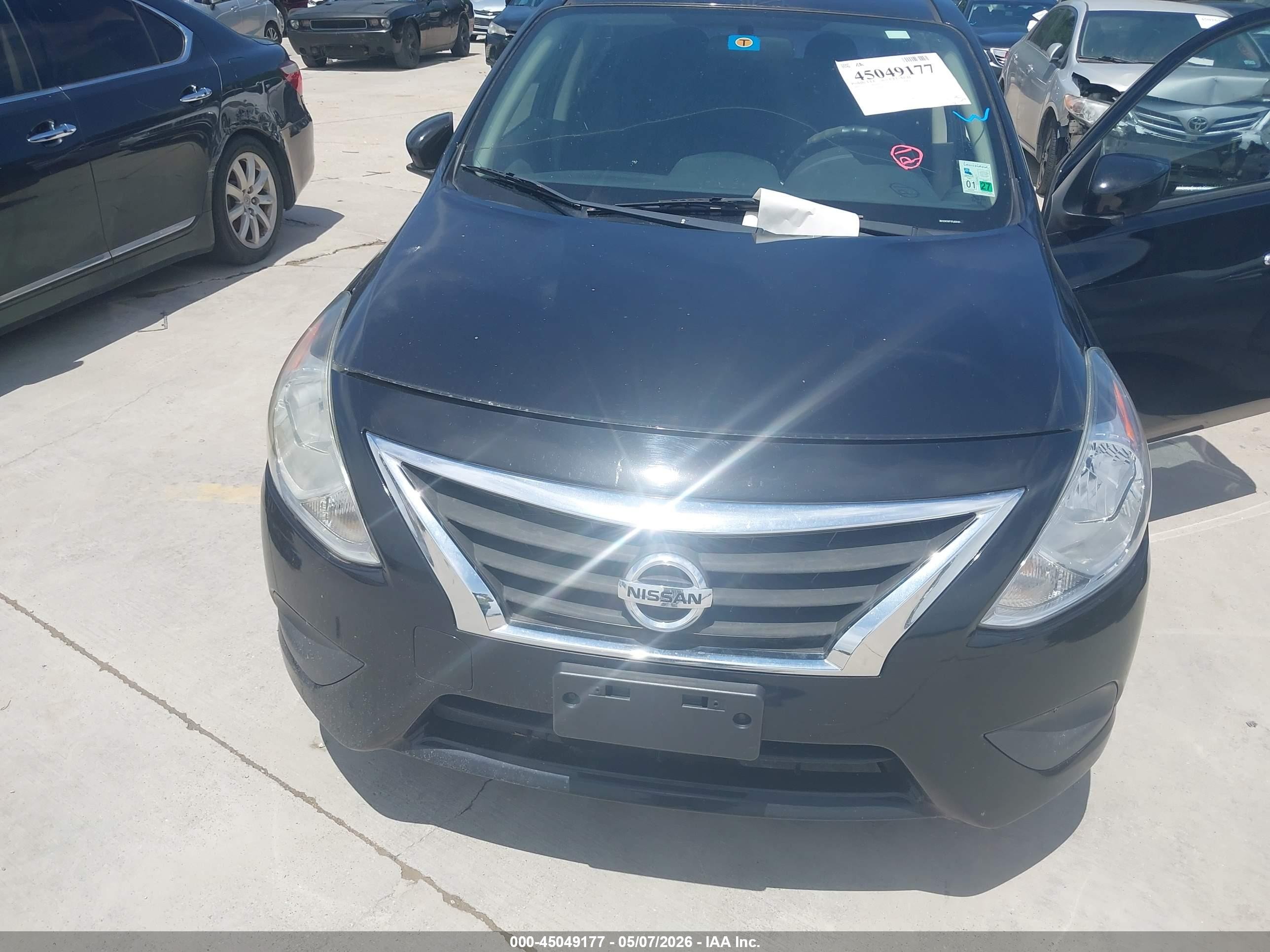 2015 Nissan Versa 1.6 S/1.6 S+/1.6 Sl/1.6 Sv Черный vin: 3N1CN7AP1FL830181
