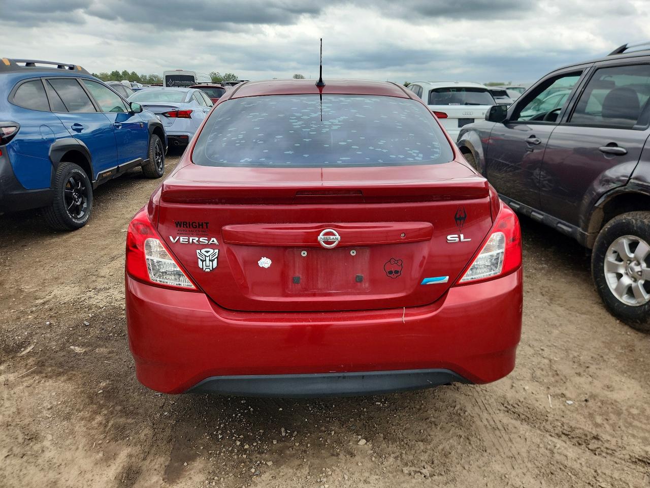 2015 Nissan Versa 1.6 Sl Red vin: 3N1CN7AP1FL838281