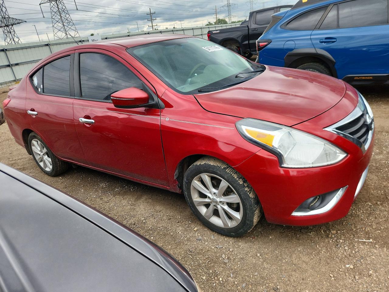 2015 Nissan Versa 1.6 Sl Red vin: 3N1CN7AP1FL838281