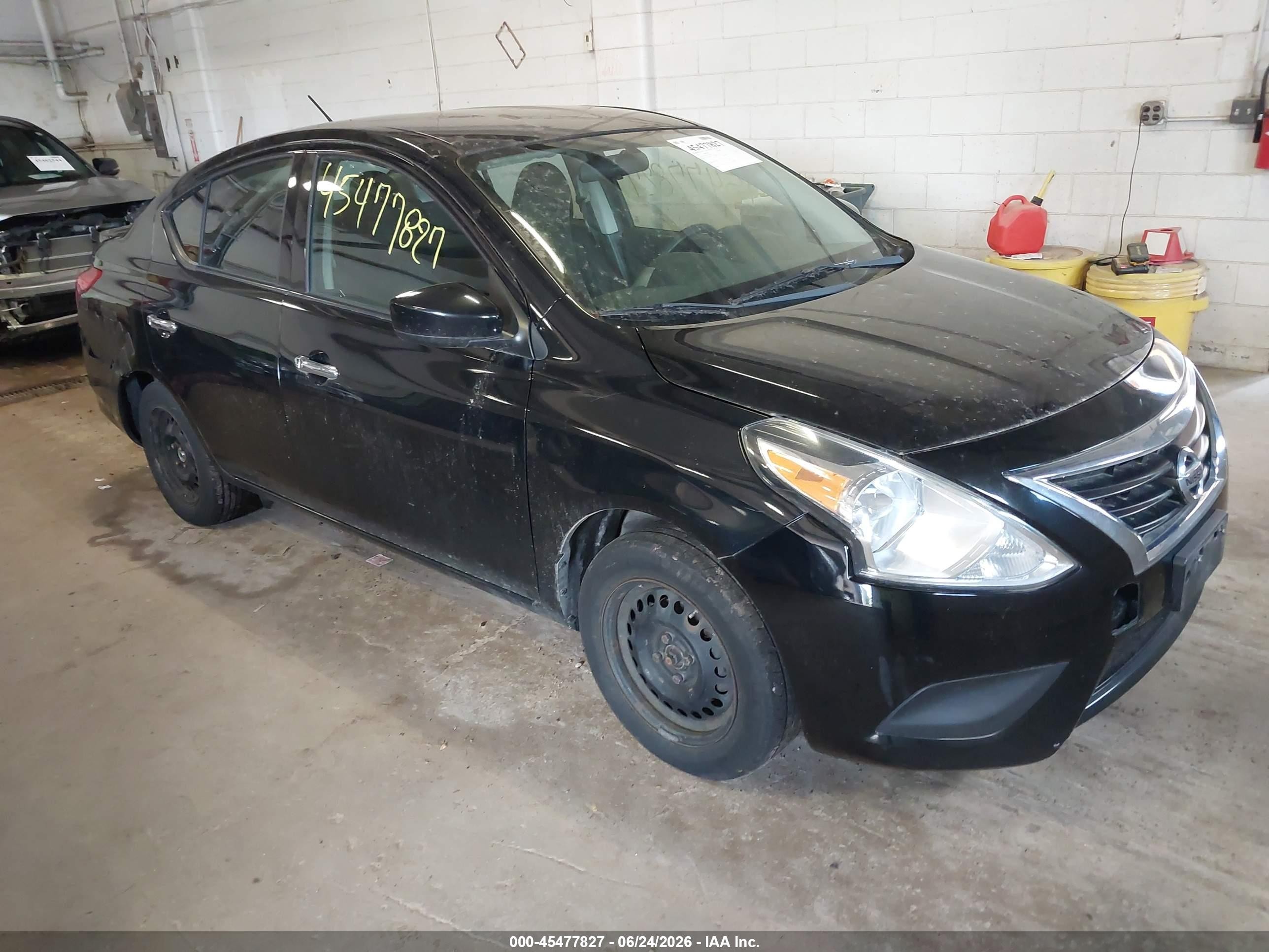 2015 Nissan Versa 1.6 Sv Black vin: 3N1CN7AP1FL854075