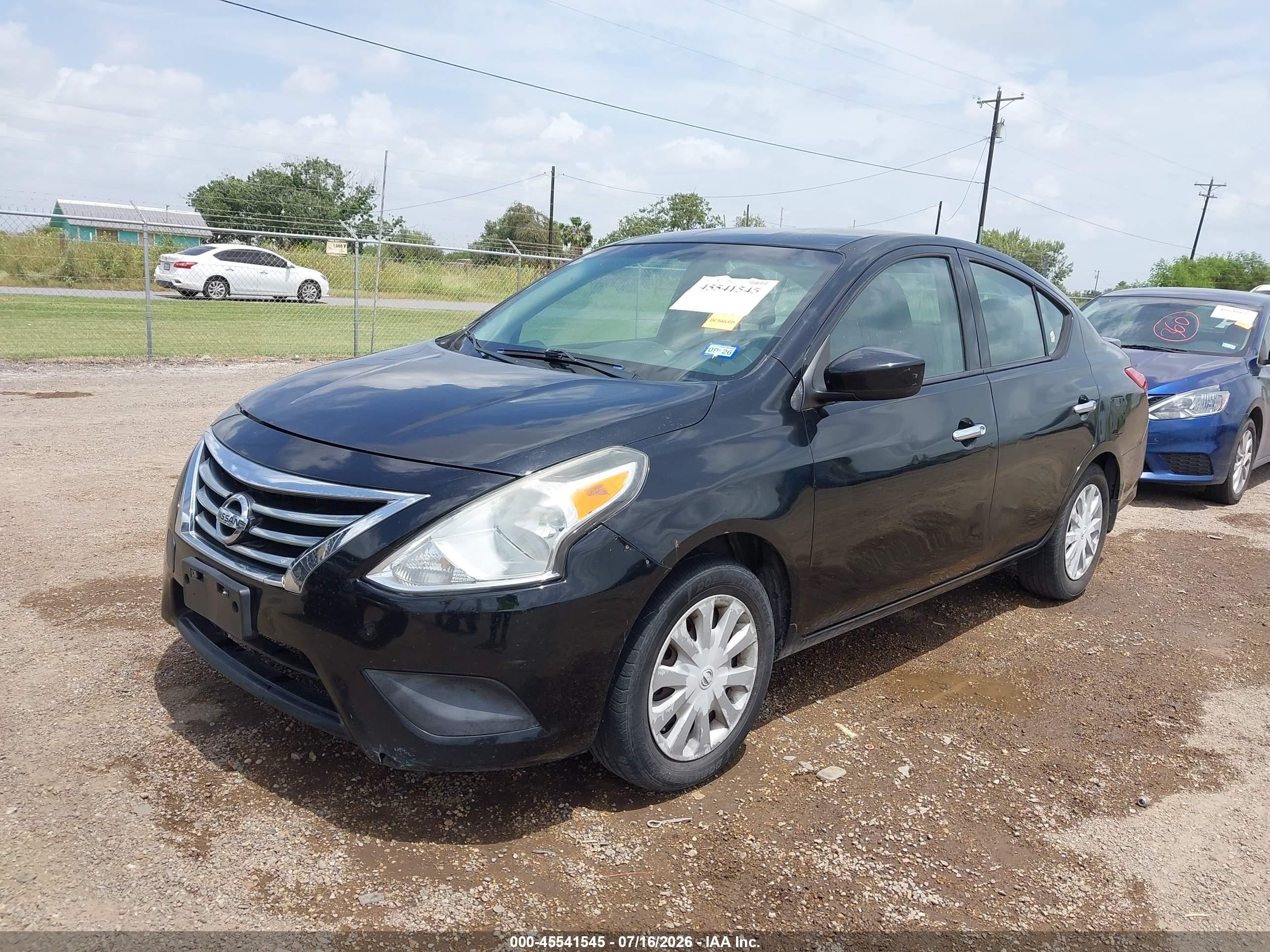 2015 Nissan Versa 1.6 Sv Black vin: 3N1CN7AP1FL867408