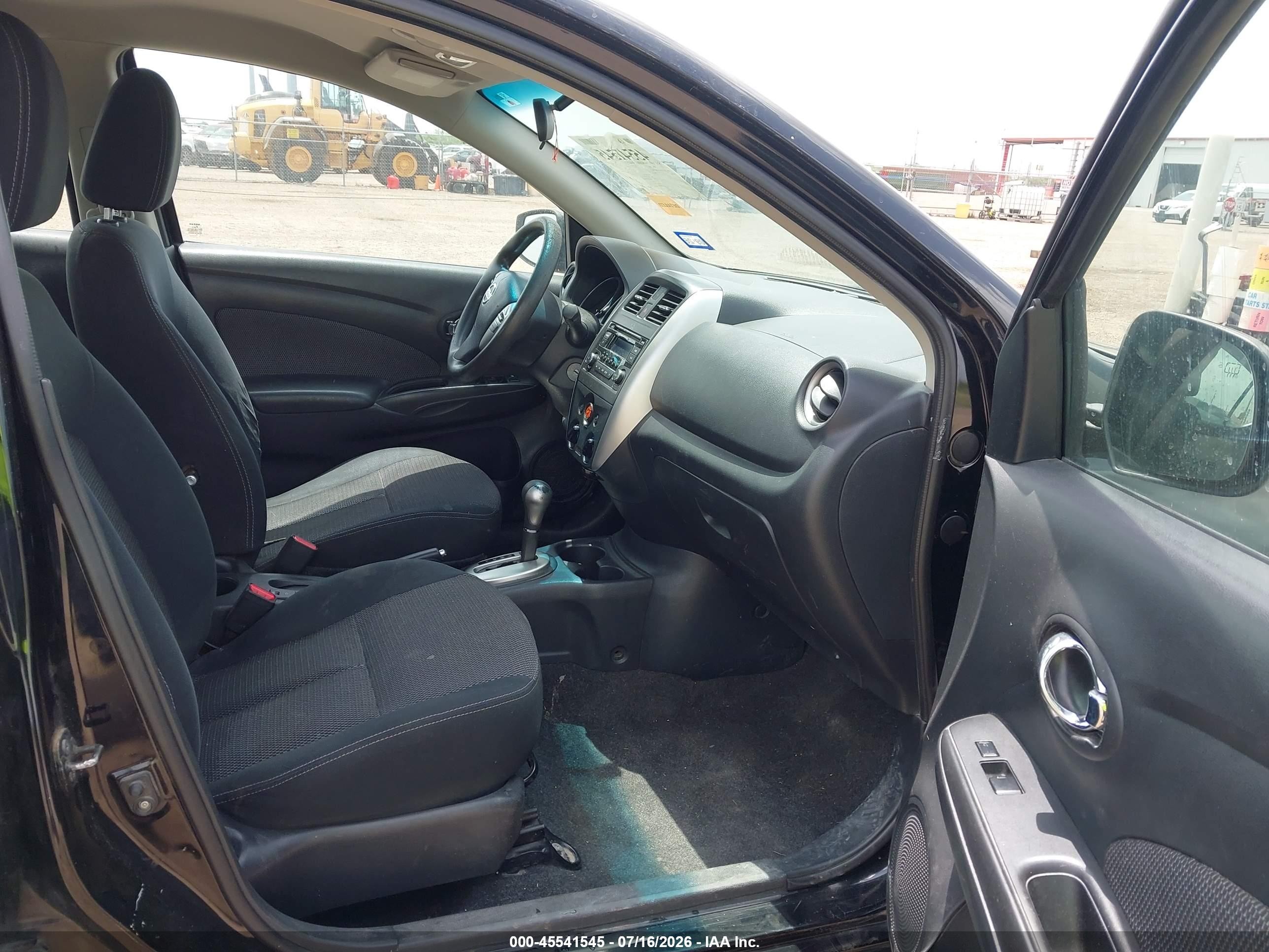 2015 Nissan Versa 1.6 Sv Black vin: 3N1CN7AP1FL867408