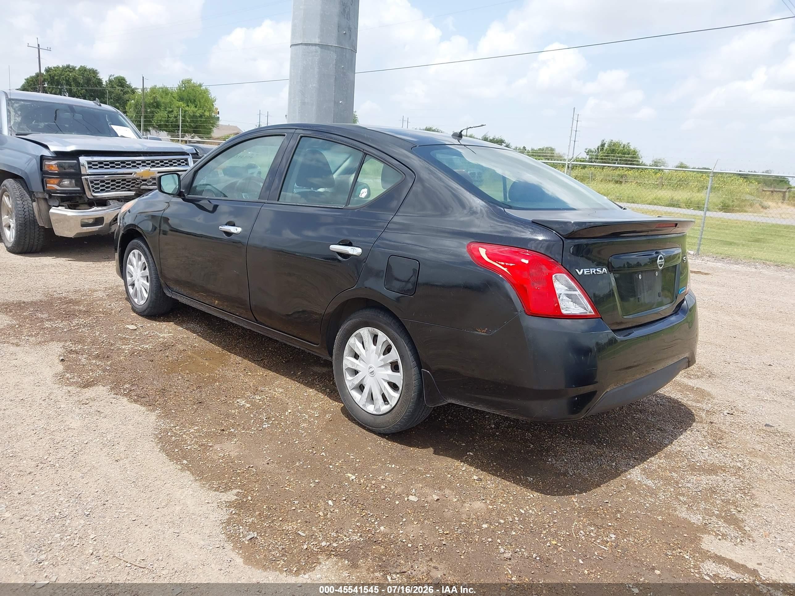 2015 Nissan Versa 1.6 Sv Black vin: 3N1CN7AP1FL867408