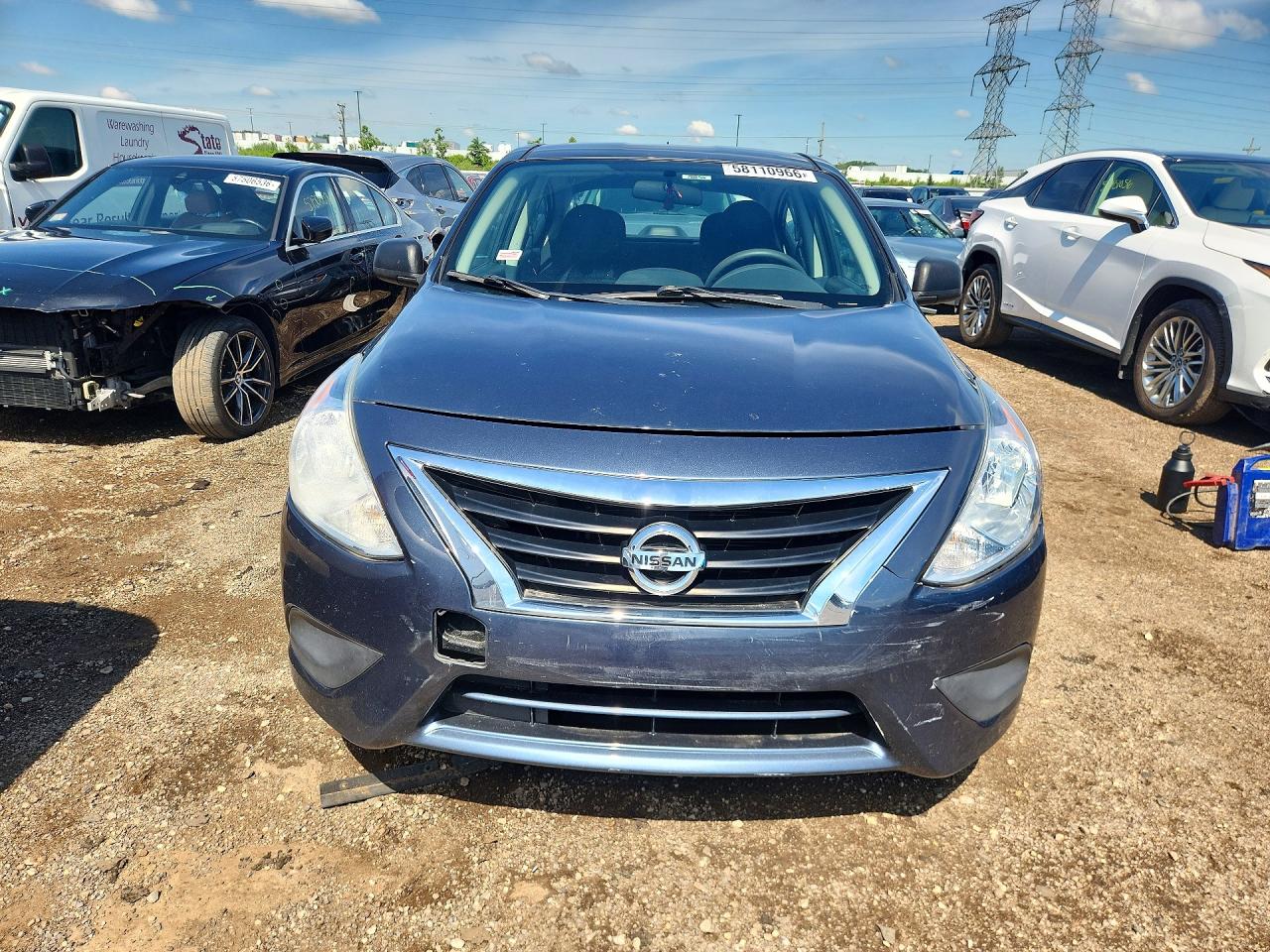 2015 Nissan Versa 1.6 S Blue vin: 3N1CN7AP1FL937117