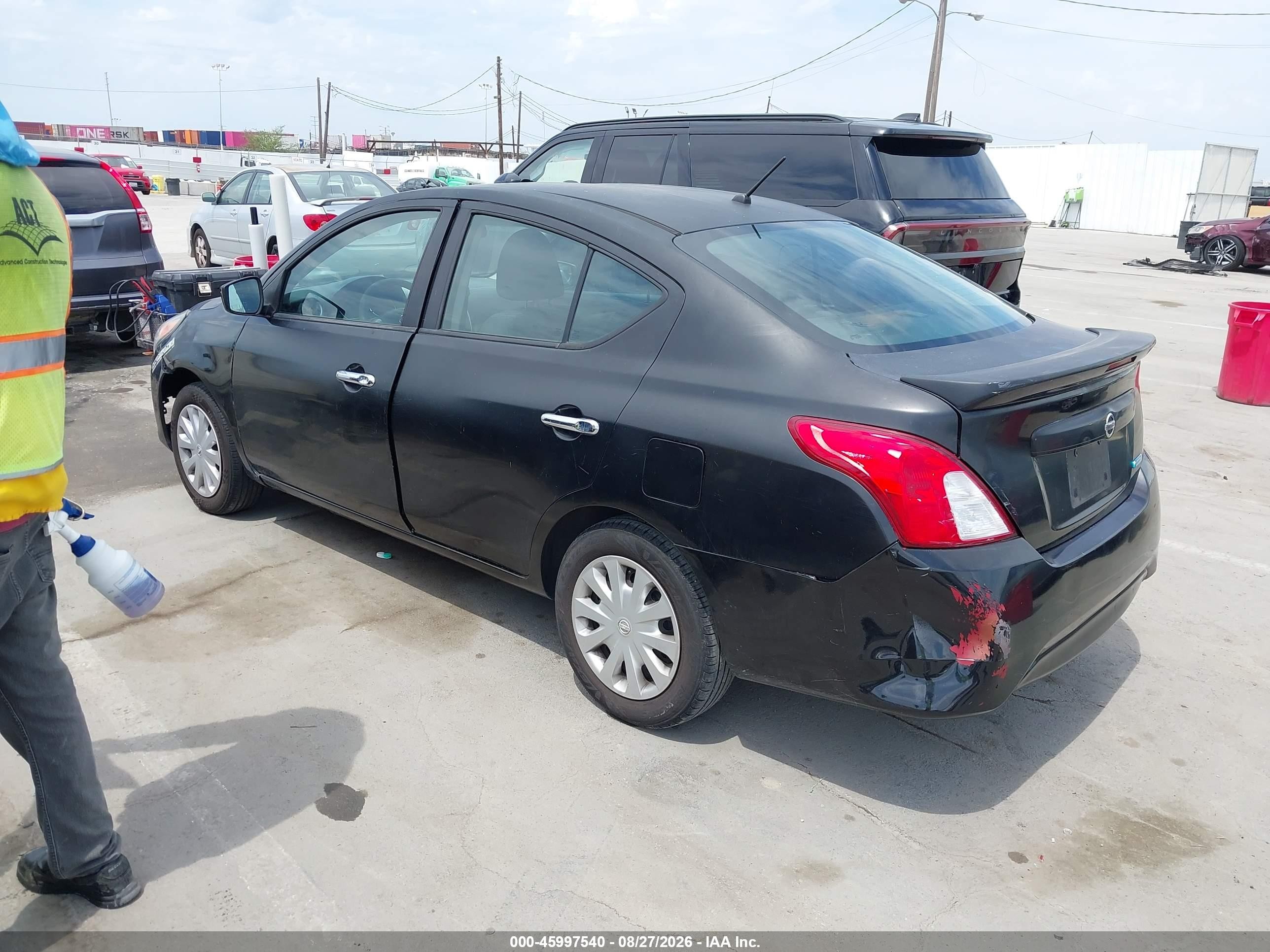 2016 Nissan Versa 1.6 S/1.6 S+/1.6 Sl/1.6 Sv Черный vin: 3N1CN7AP1GL870519