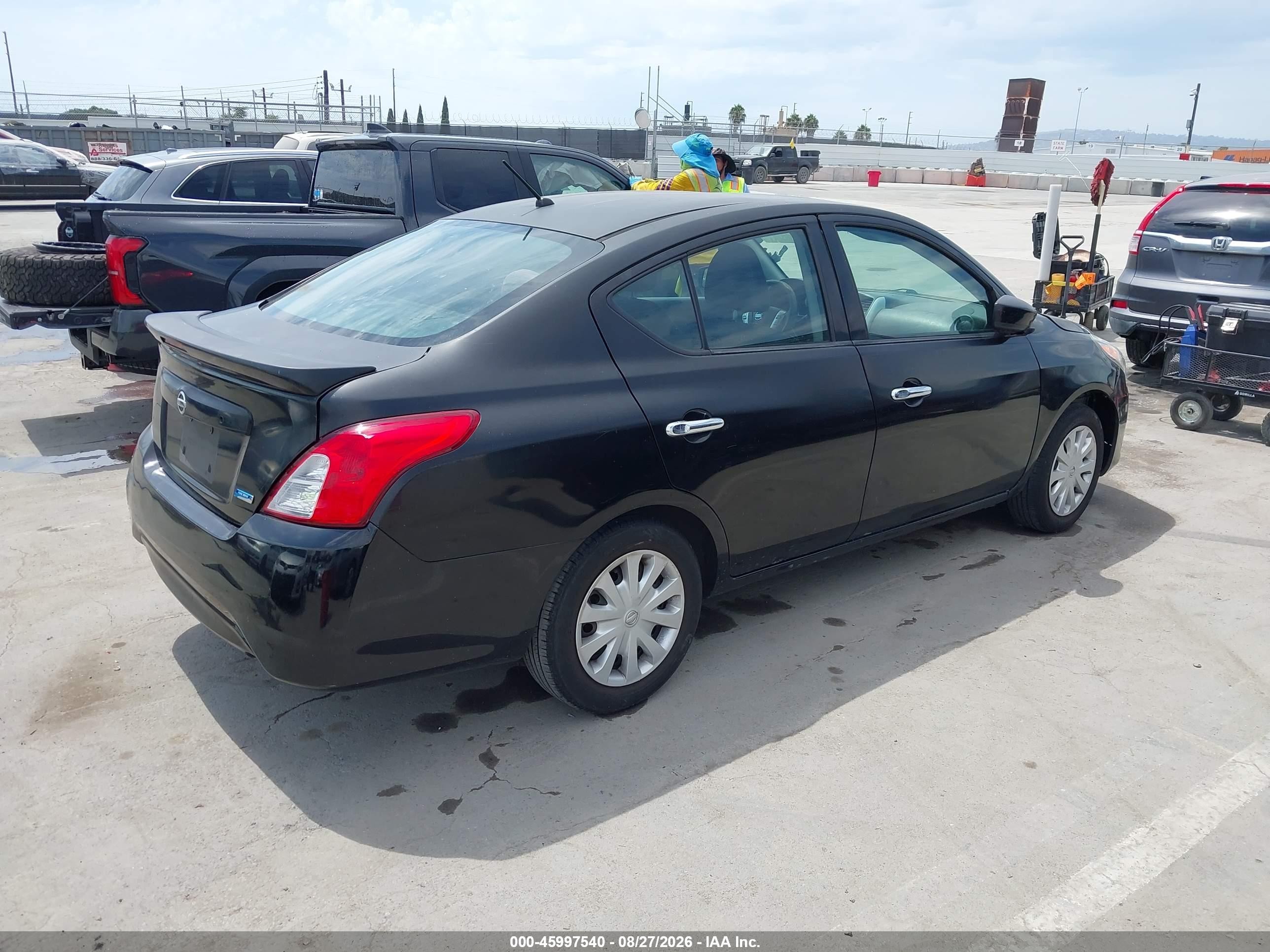 2016 Nissan Versa 1.6 S/1.6 S+/1.6 Sl/1.6 Sv Черный vin: 3N1CN7AP1GL870519