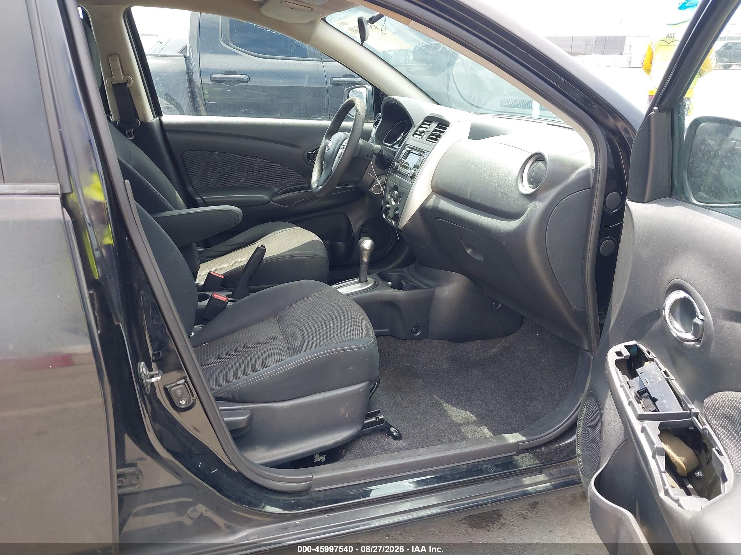 2016 Nissan Versa 1.6 S/1.6 S+/1.6 Sl/1.6 Sv Черный vin: 3N1CN7AP1GL870519