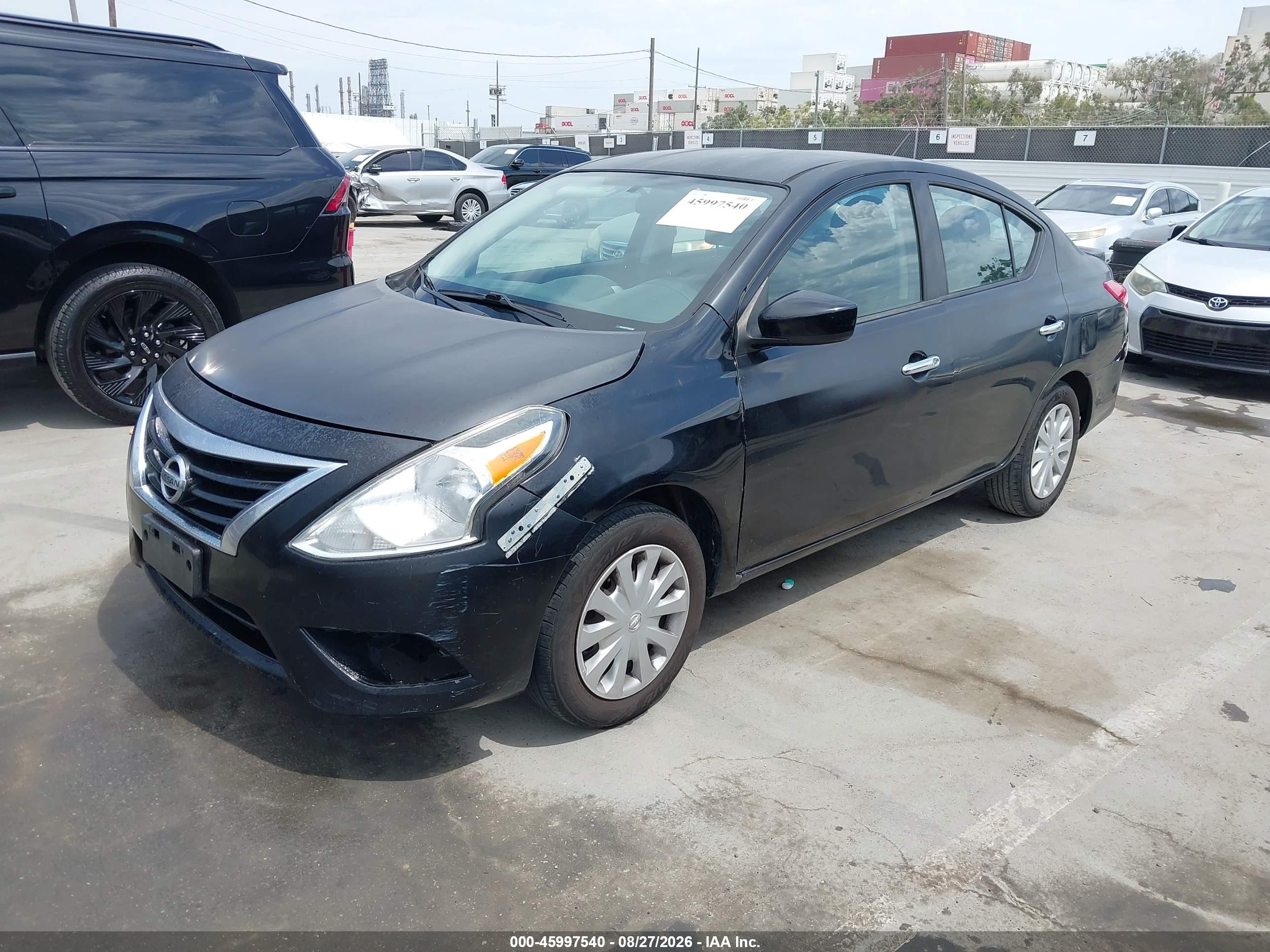 2016 Nissan Versa 1.6 S/1.6 S+/1.6 Sl/1.6 Sv Черный vin: 3N1CN7AP1GL870519
