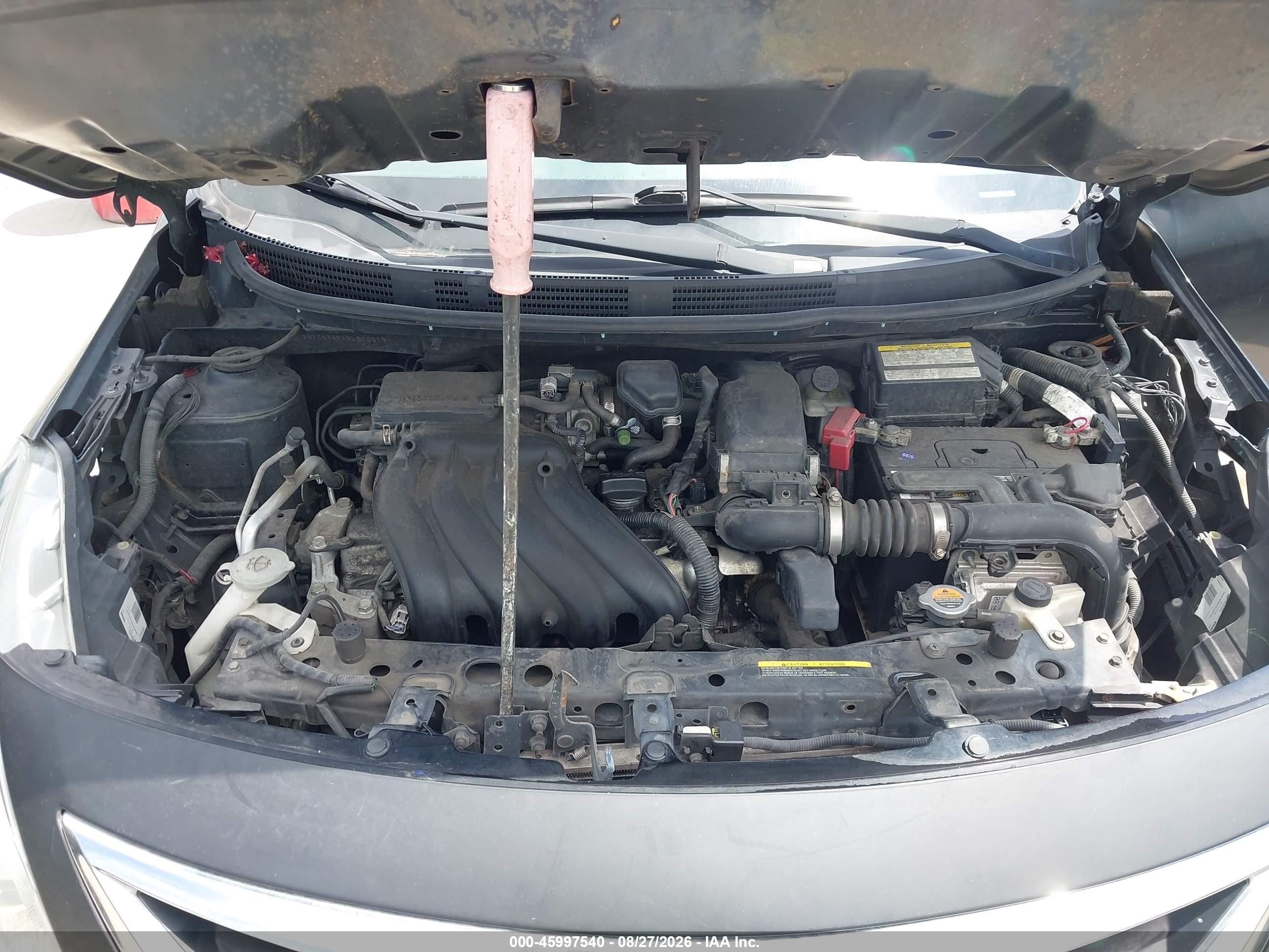 2016 Nissan Versa 1.6 S/1.6 S+/1.6 Sl/1.6 Sv Черный vin: 3N1CN7AP1GL870519