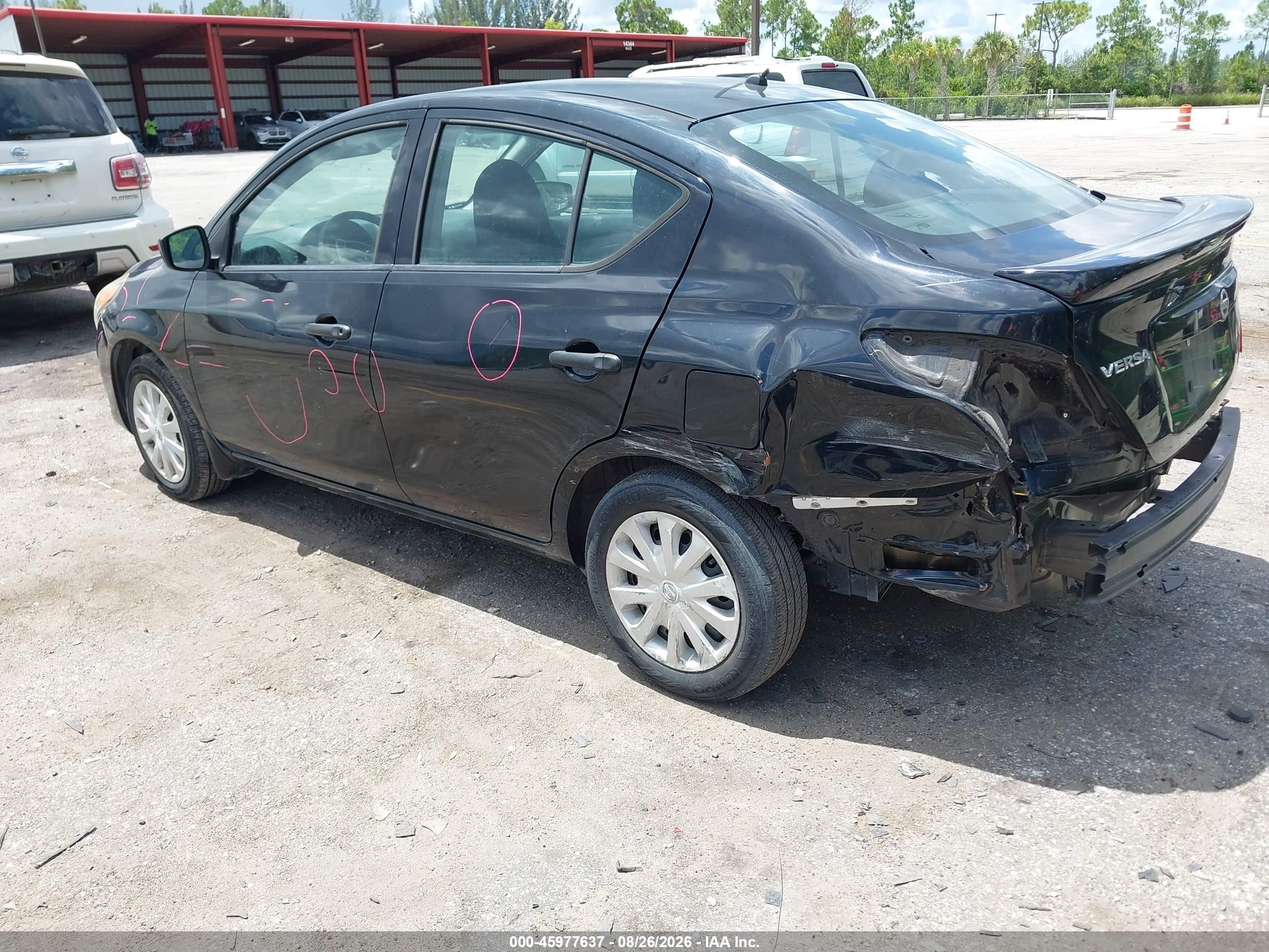 2016 Nissan Versa 1.6 S+ Black vin: 3N1CN7AP1GL917516