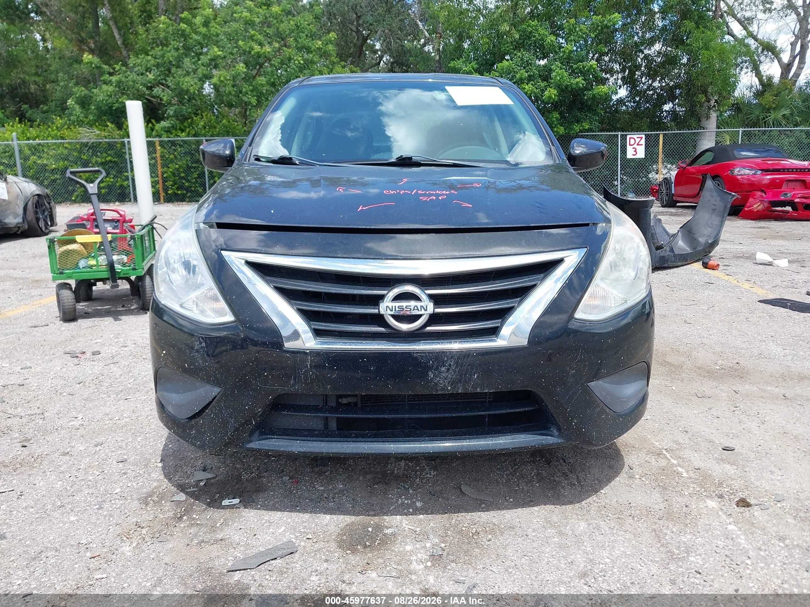 2016 Nissan Versa 1.6 S+ Black vin: 3N1CN7AP1GL917516