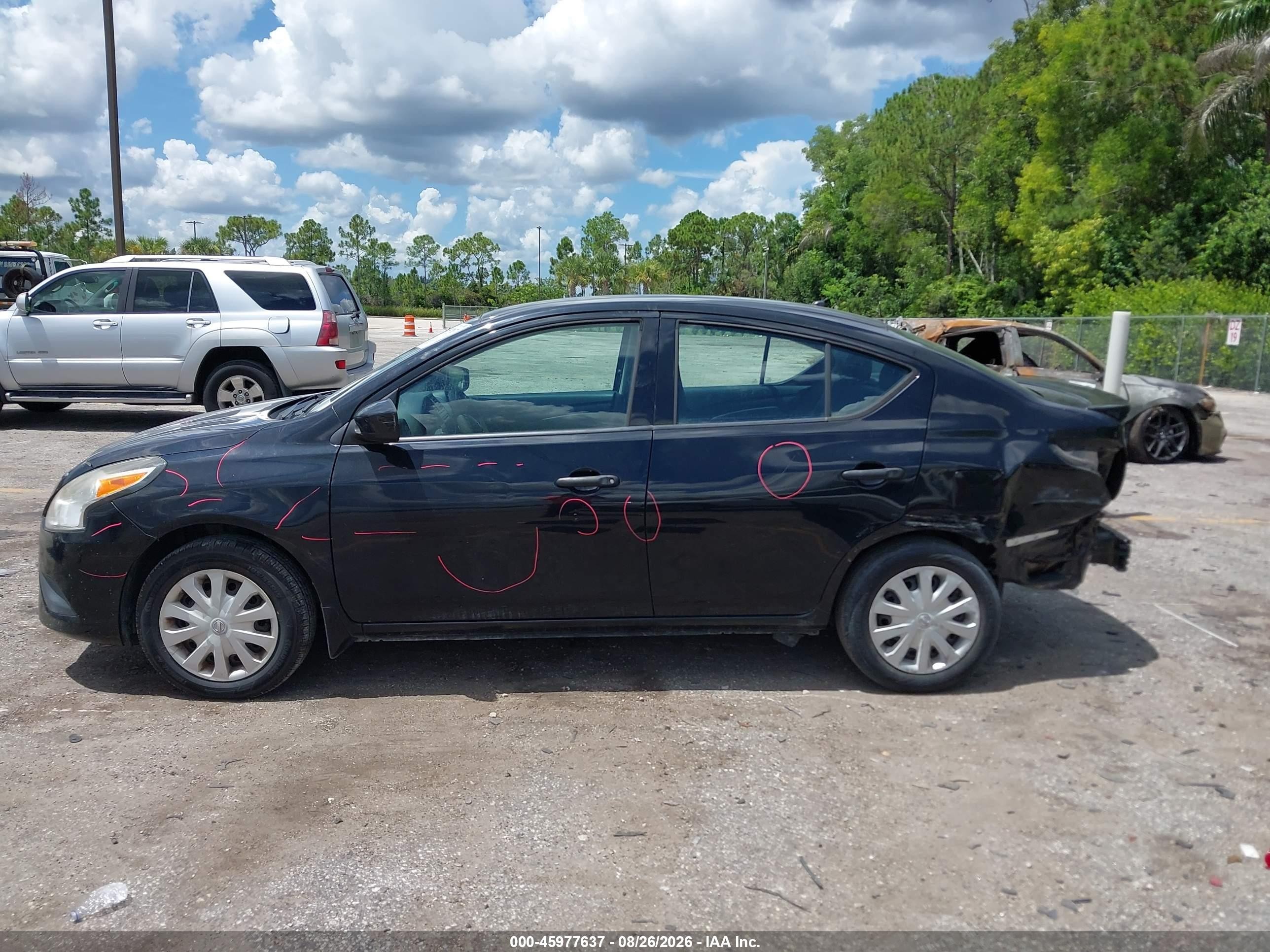 2016 Nissan Versa 1.6 S+ Black vin: 3N1CN7AP1GL917516