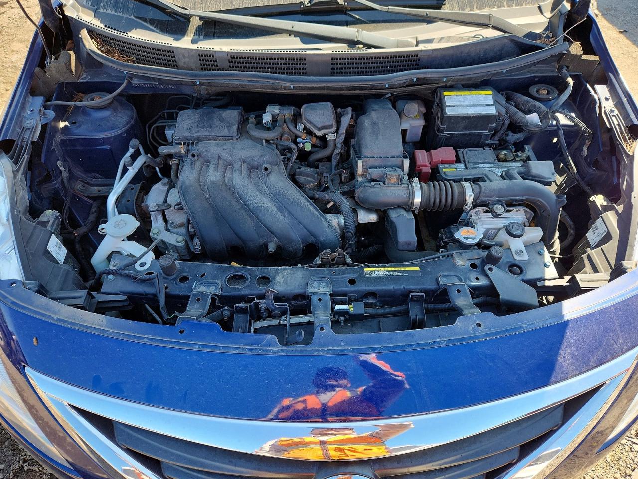 2018 Nissan Versa Sv Blue vin: 3N1CN7AP1JL800431