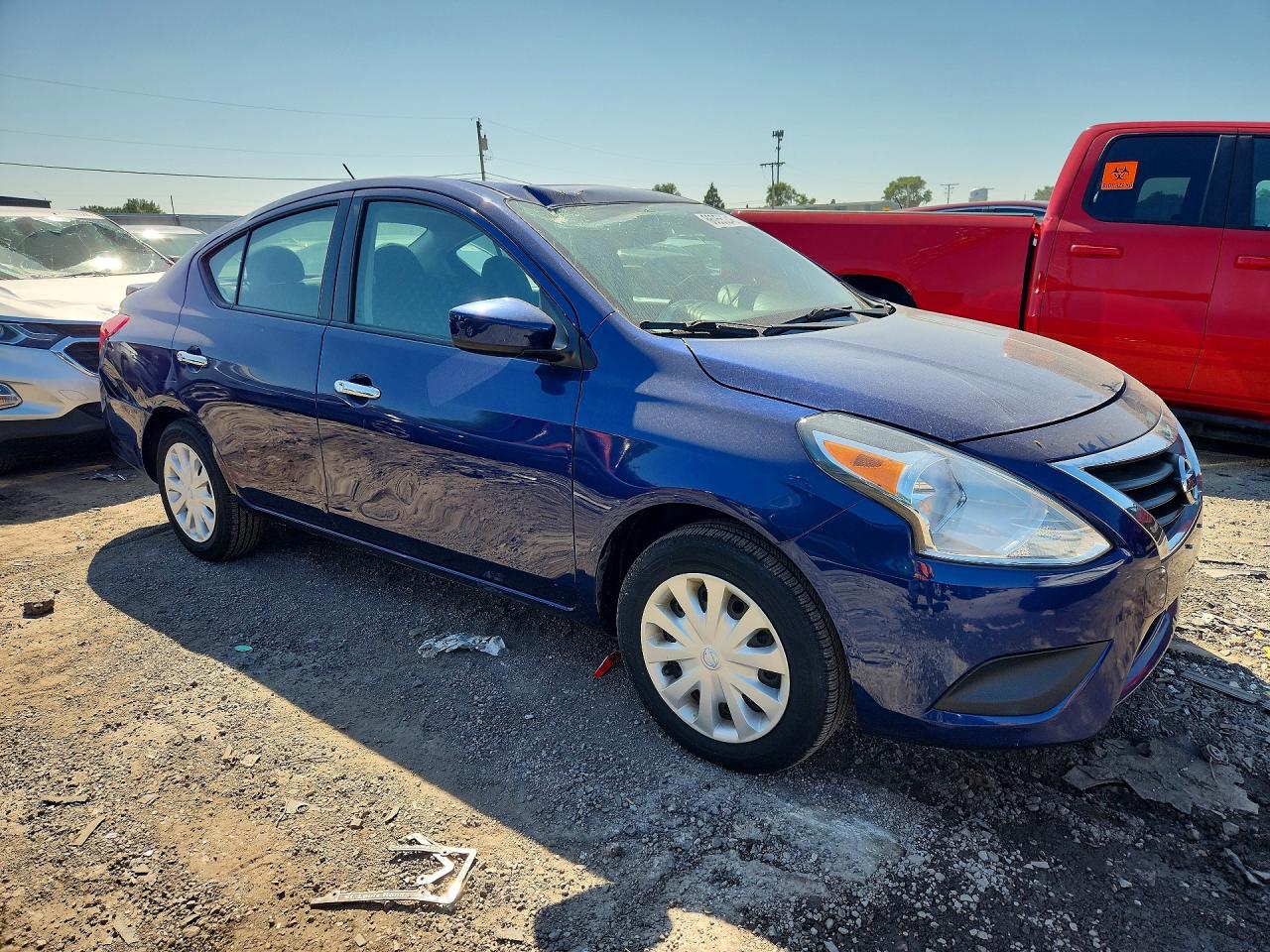 2018 Nissan Versa Sv Blue vin: 3N1CN7AP1JL800431