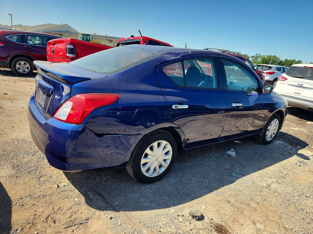 2018 Nissan Versa Sv Blue vin: 3N1CN7AP1JL800431