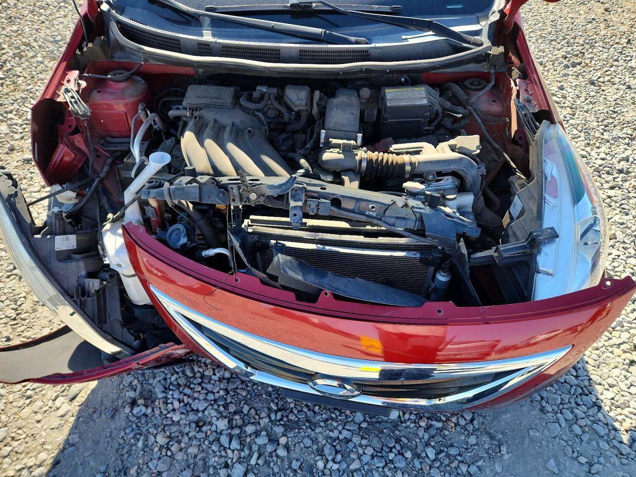 2019 Nissan Versa Sv Red vin: 3N1CN7AP1KL840087