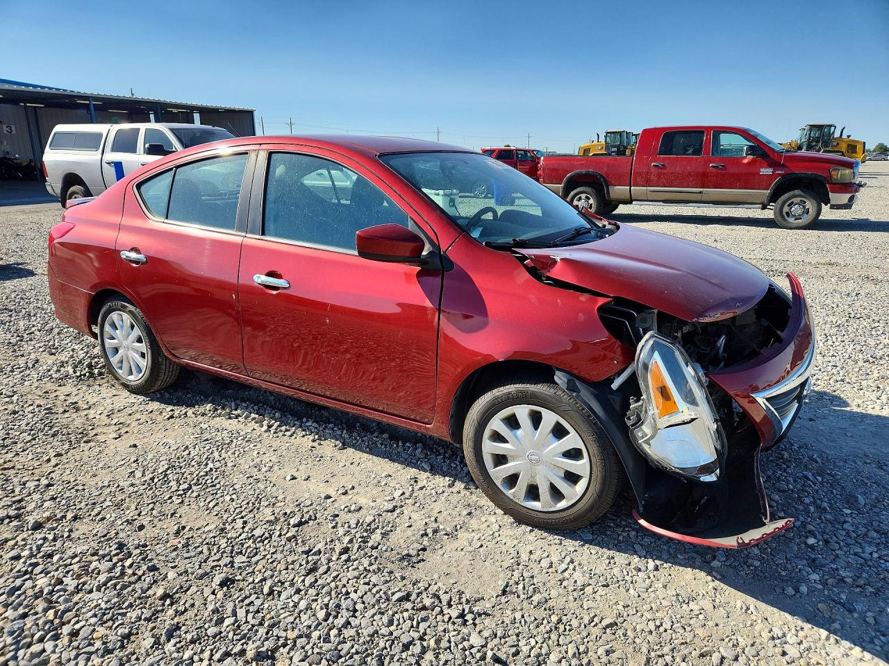 2019 Nissan Versa Sv Red vin: 3N1CN7AP1KL840087