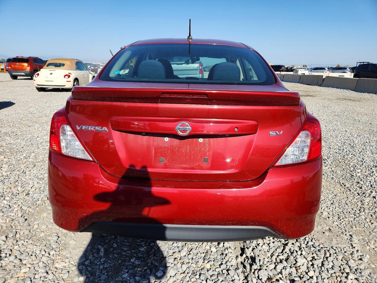 2019 Nissan Versa Sv Red vin: 3N1CN7AP1KL840087