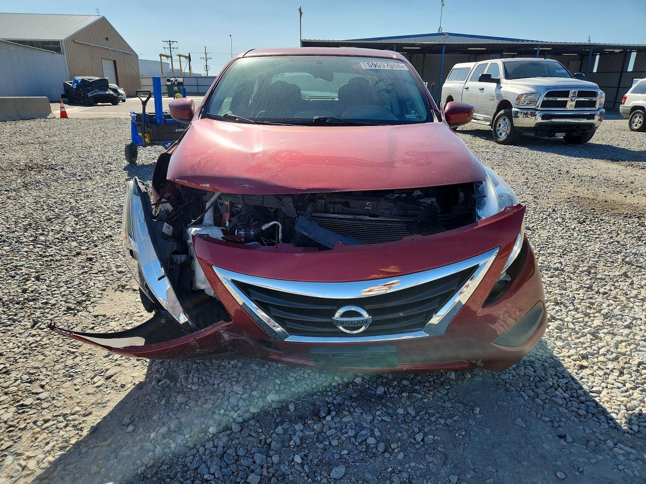 2019 Nissan Versa Sv Red vin: 3N1CN7AP1KL840087