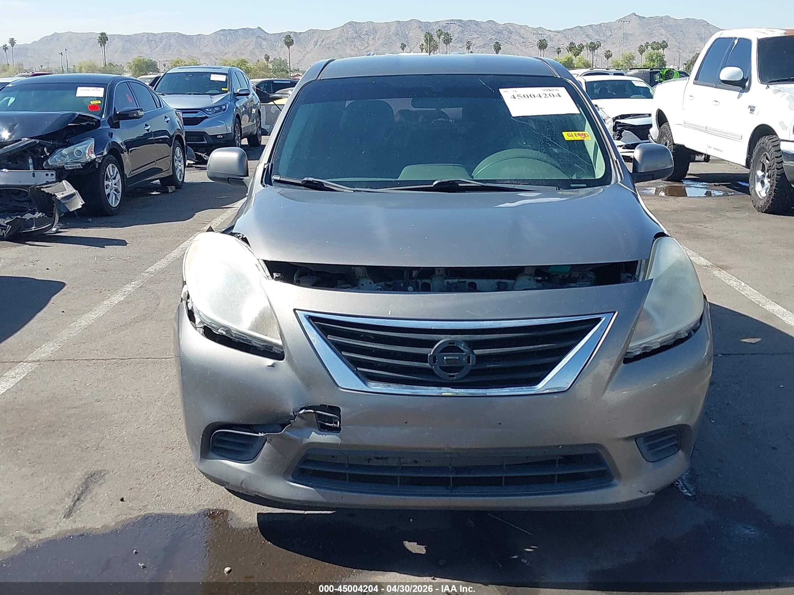 2012 Nissan Versa 1.6 Sv Серый vin: 3N1CN7AP2CL814535